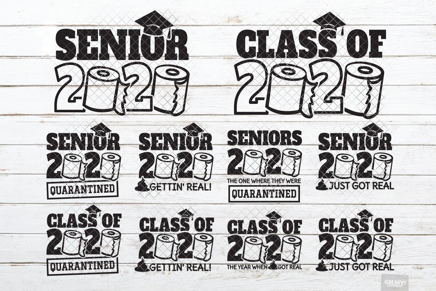 Download Class of 2020 Toilet Paper SVG Senior with DXF/PNG/JPG/EPS (565454) | Cut Files | Design Bundles