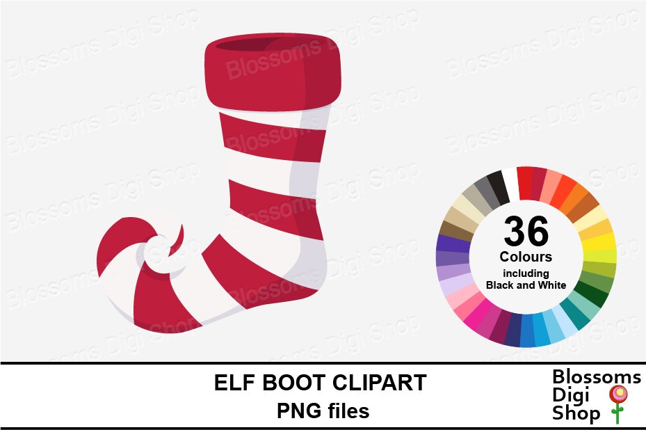 Elf Boot Clipart (168004) Clipart Design Bundles