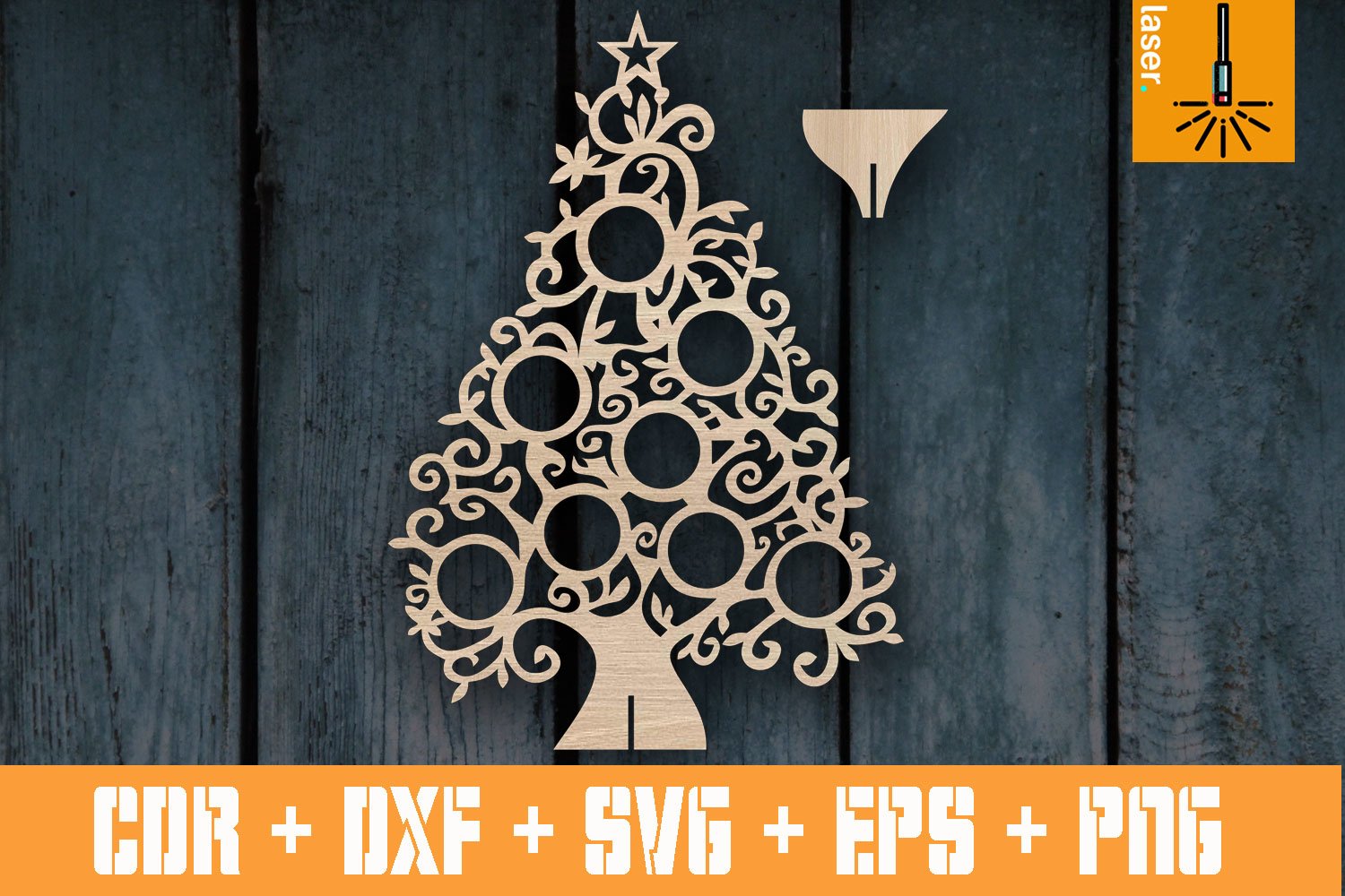 Christmas tree files for Laser | Cnc vector standing (972875) | Cut
