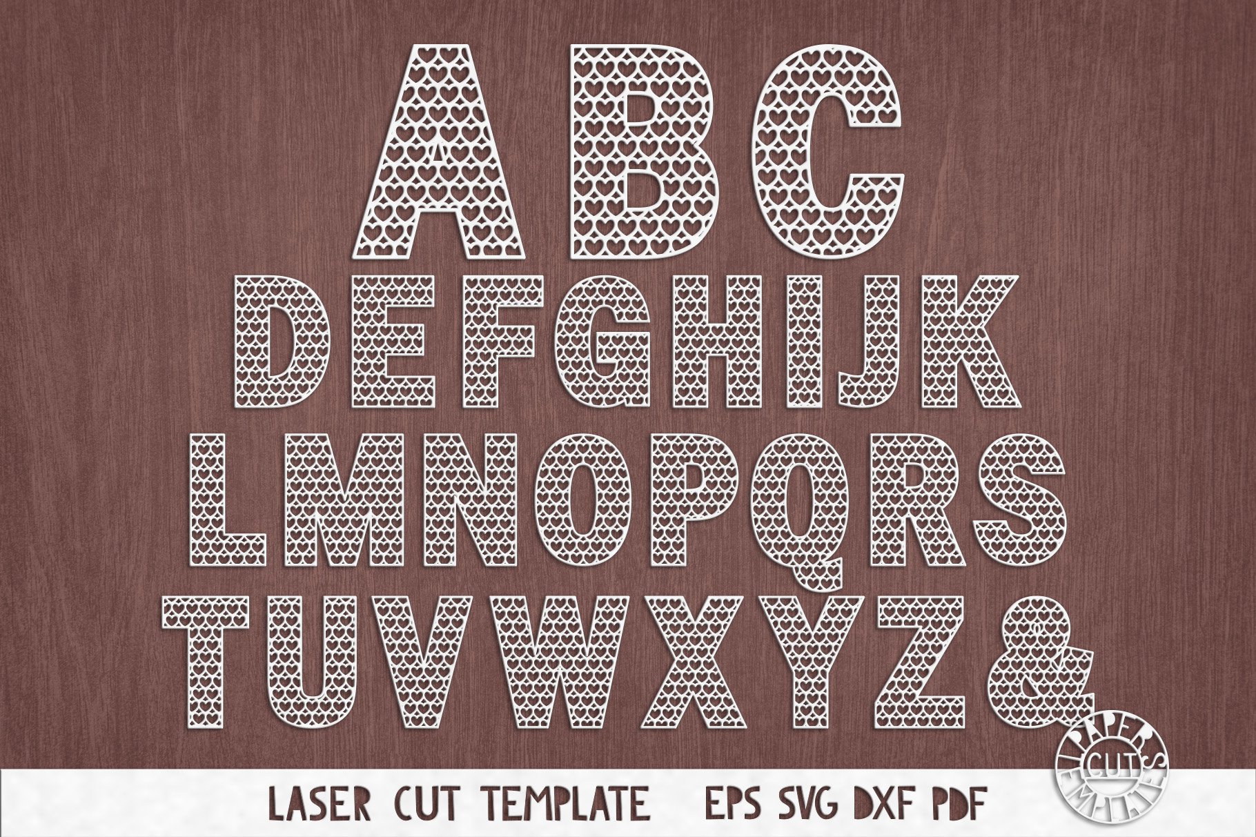 SVG Set of alphabet for Cricut, Silhouette Cameo, laser cut. (435531