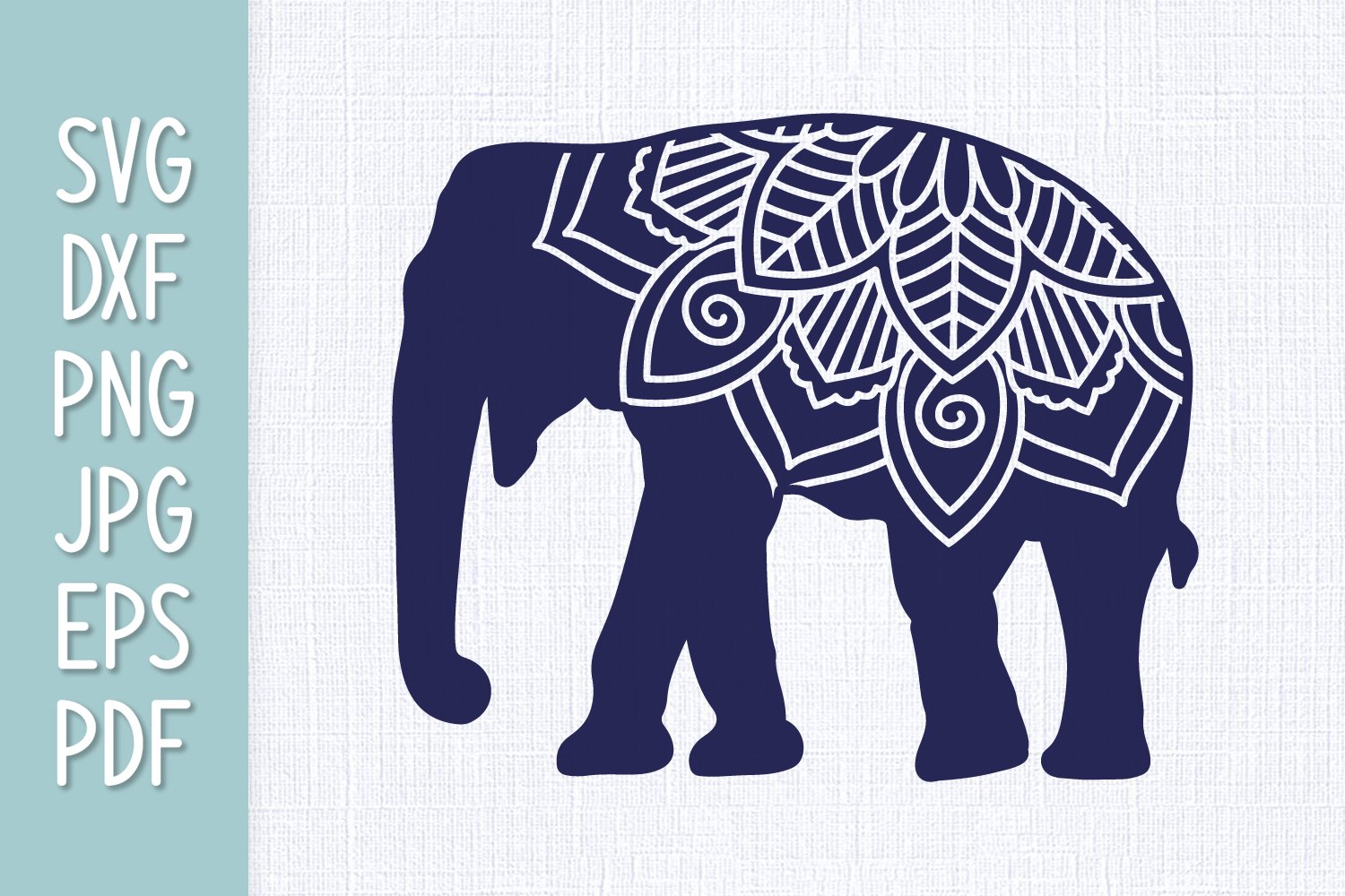 Elephant Mandala SVG