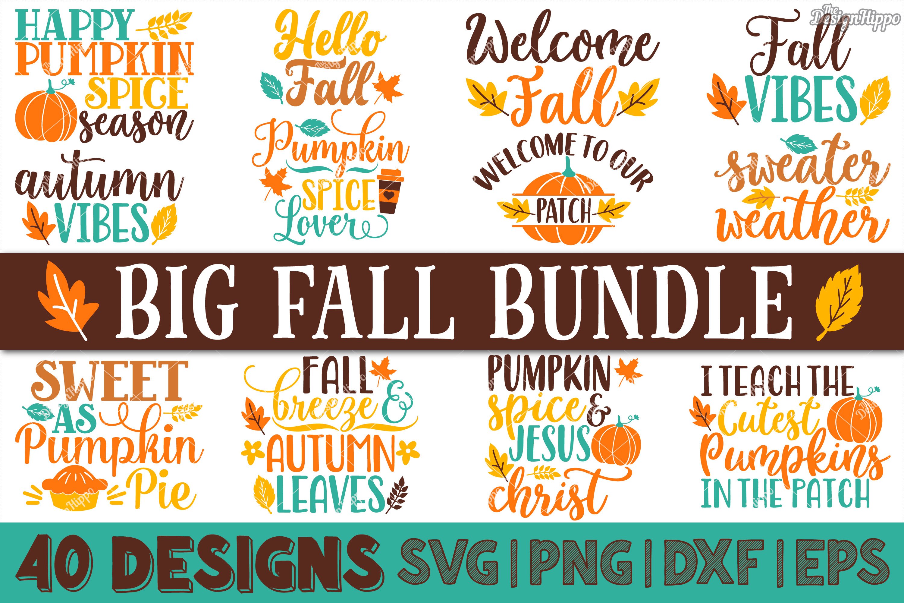 Download Big Fall Bundle Of 40 Designs Svg Dxf Png Cricut Cut Files 299642 Cut Files Design Bundles