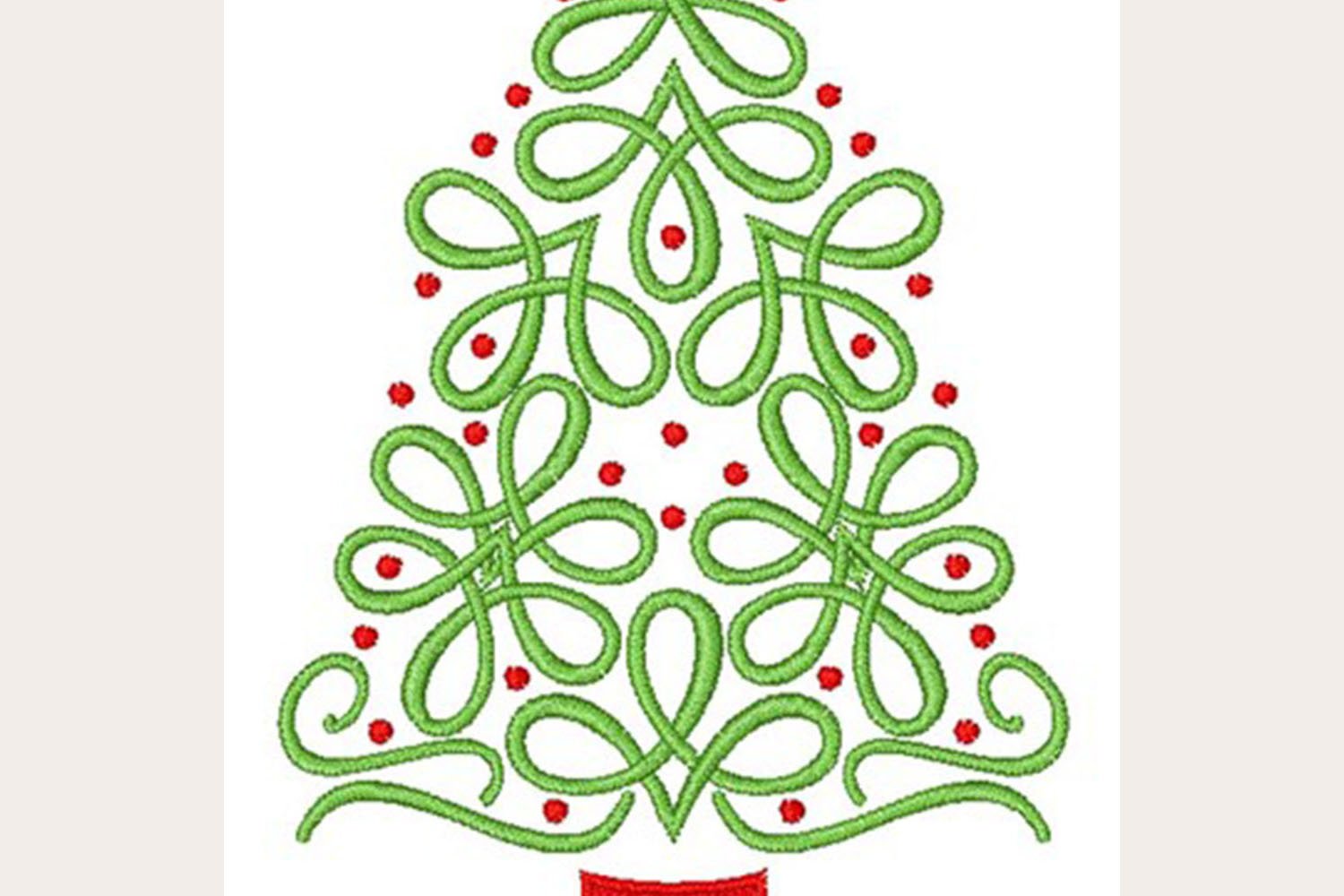 Swirl Christmas Tree - Machine Embroidery Design (465794) | Embroidery  Designs | Design Bundles