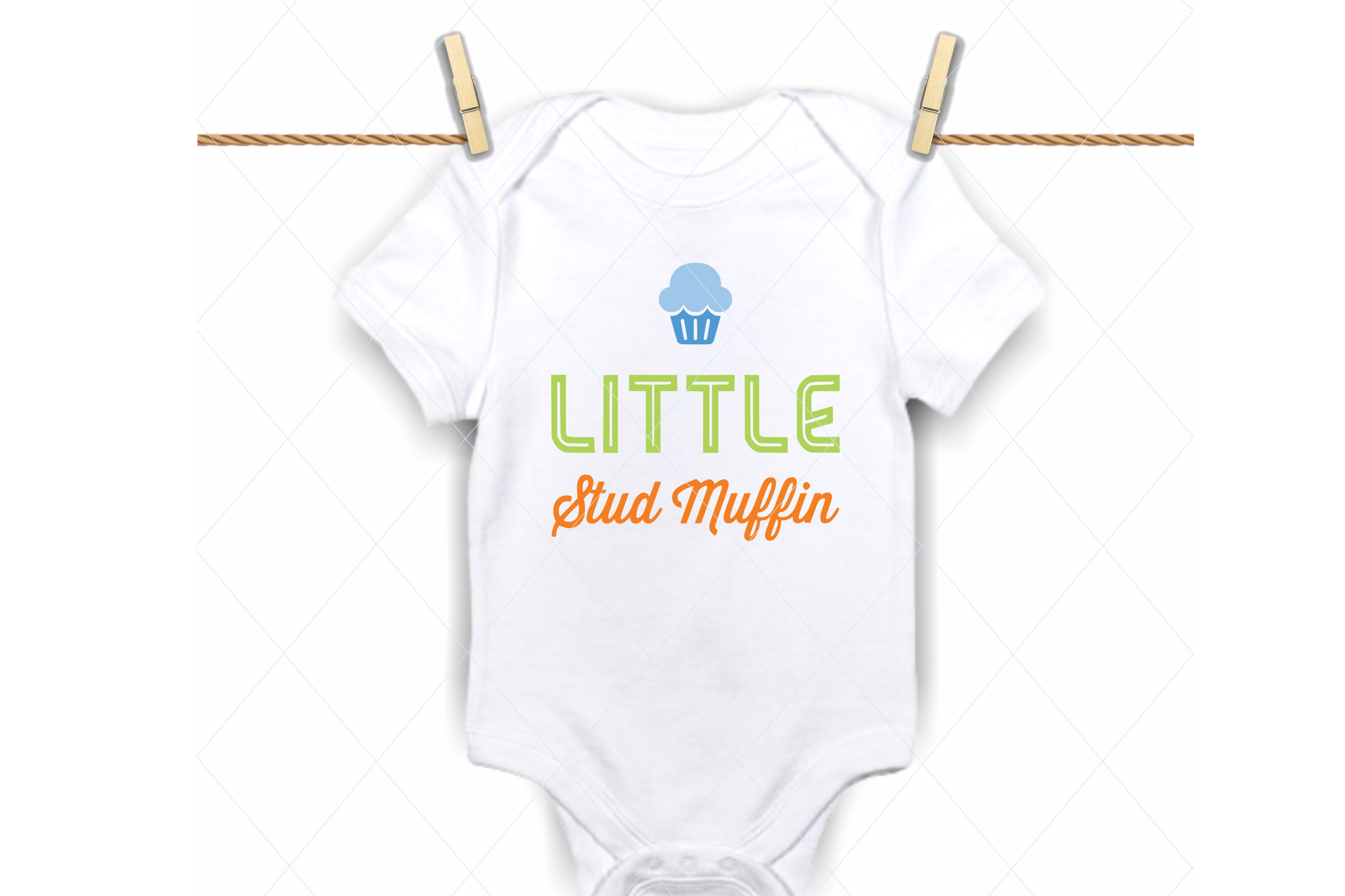 Little Stud Muffin Svg Baby Onesie Svg Handsome Boy 257354 Svgs Design Bundles
