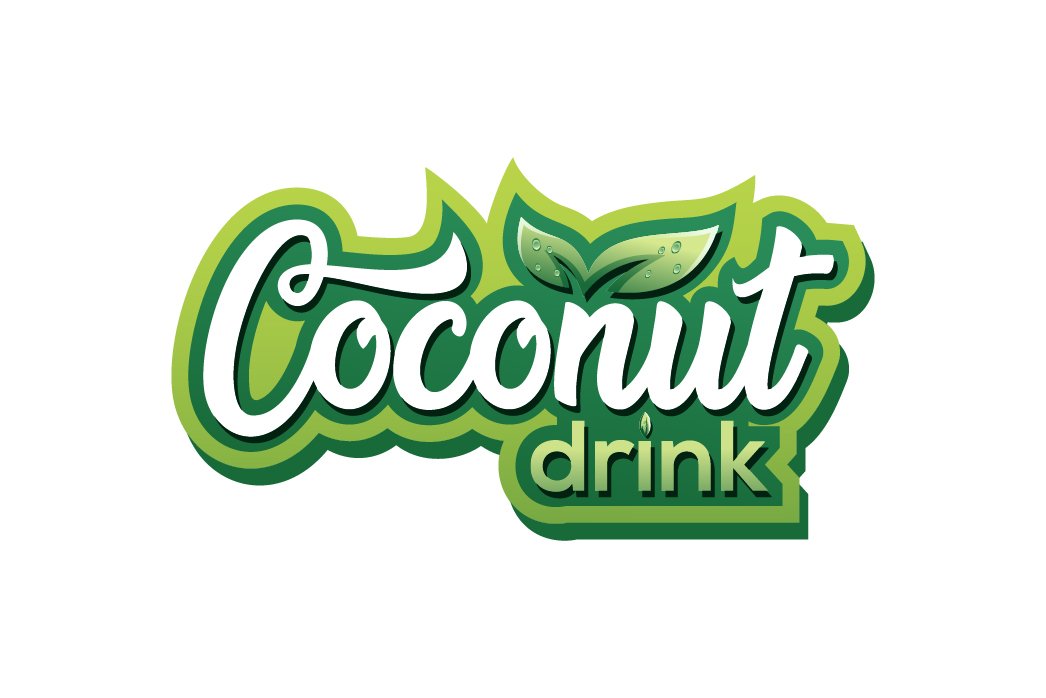 coconut drink logo design (557806) Logos Design Bundles