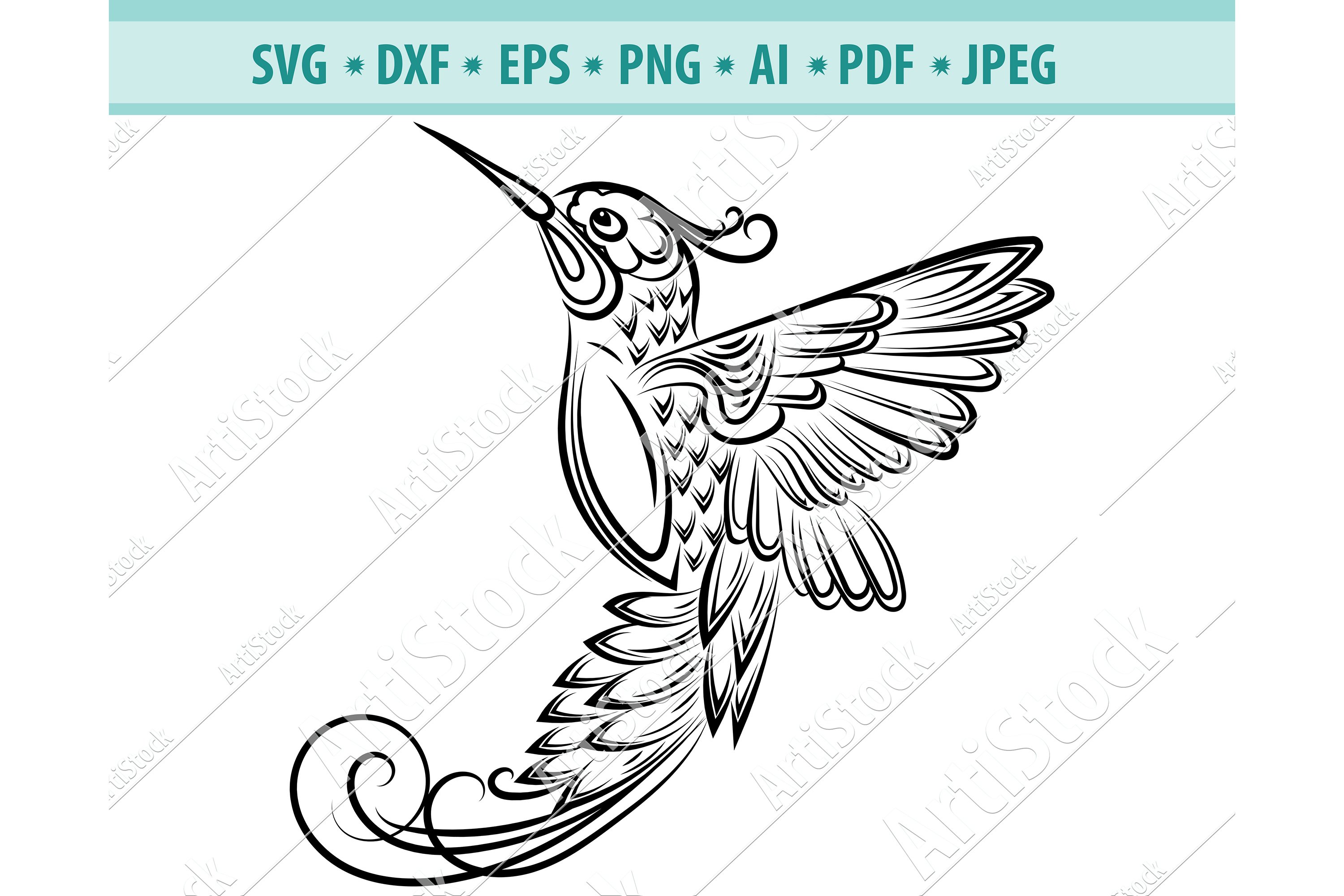 Hummingbird SVG, Hummingbird Wreath svg, Bird Dxf, Png, Eps (440826