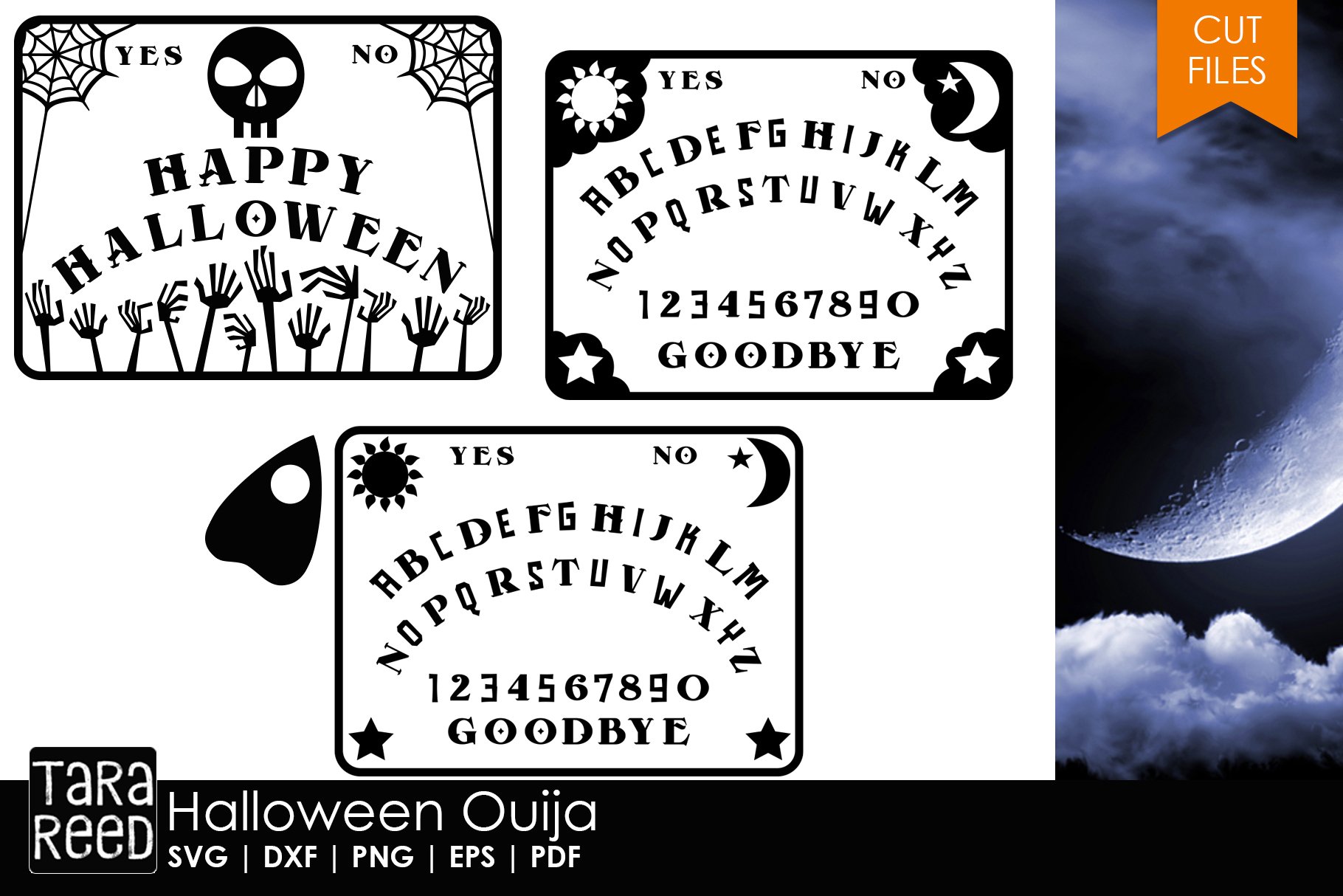 Halloween Ouija Board SVG and Cut Files for Crafters