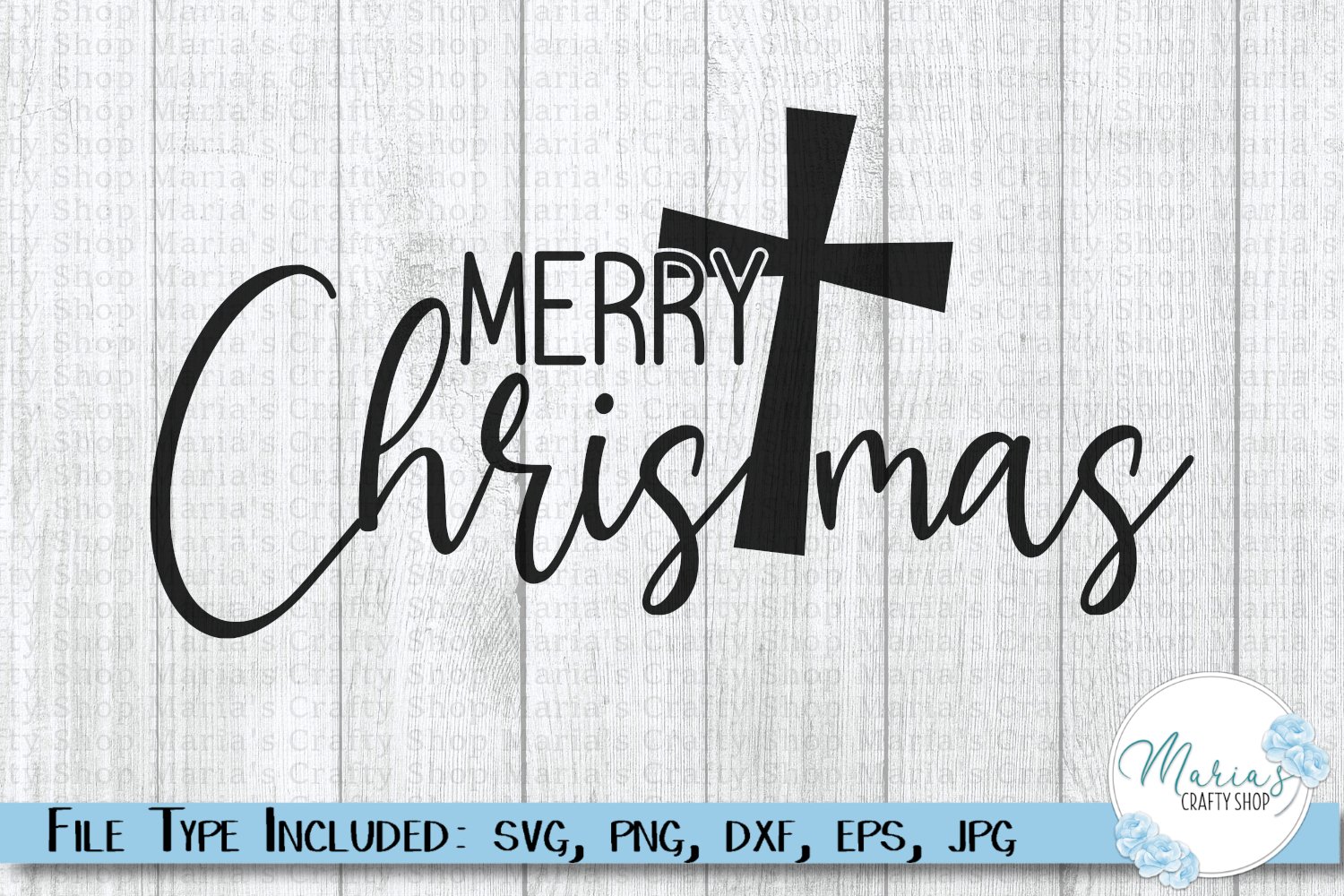 Merry Christmas with Cross SVG, Christian Christmas svg