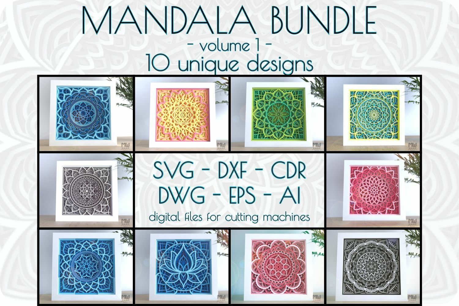Download Layered Mandala Bundle Vol 1 3d Svg Mandala Bundle 1416628 Paper Cutting Design Bundles