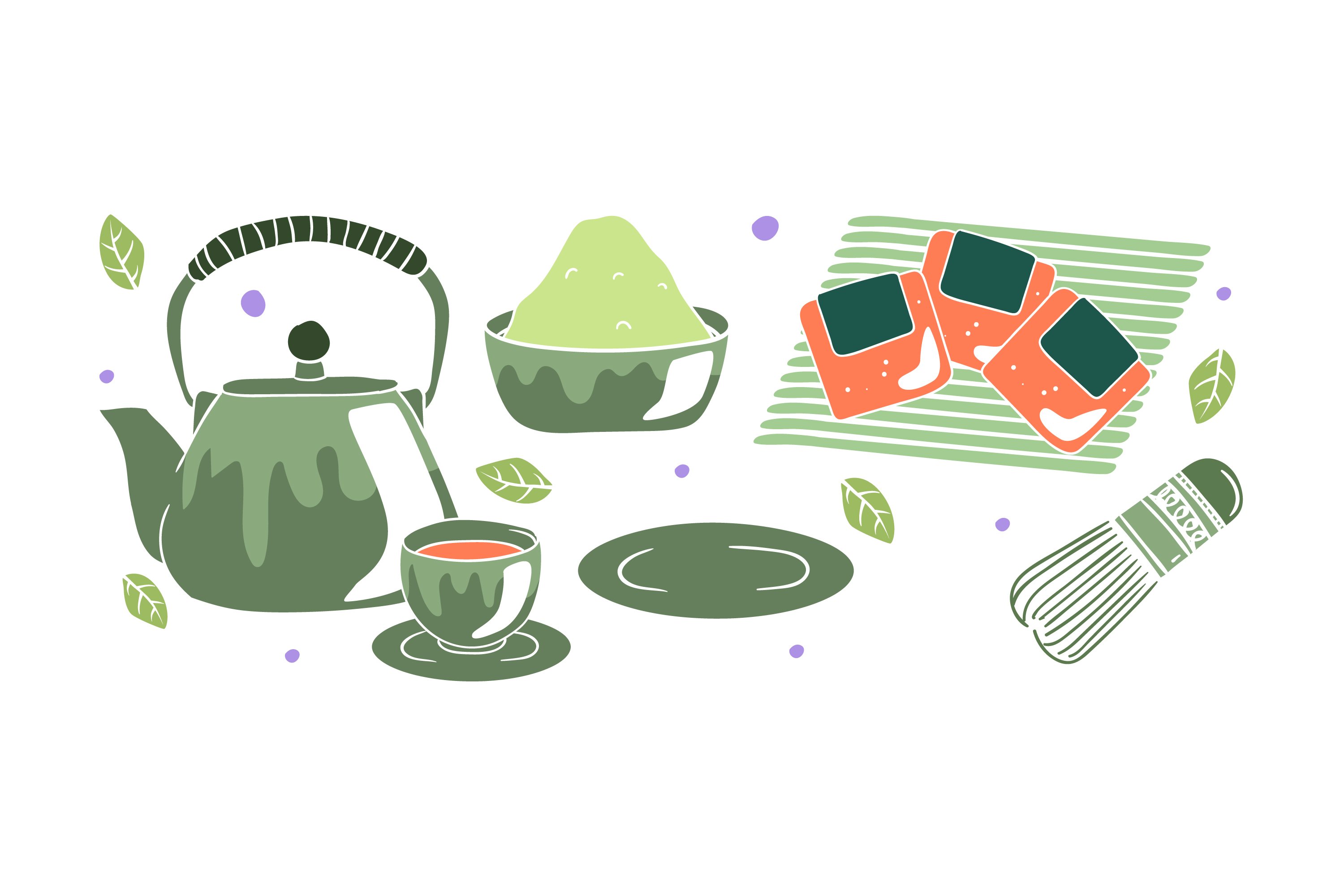 Cute Japanese Tea Set