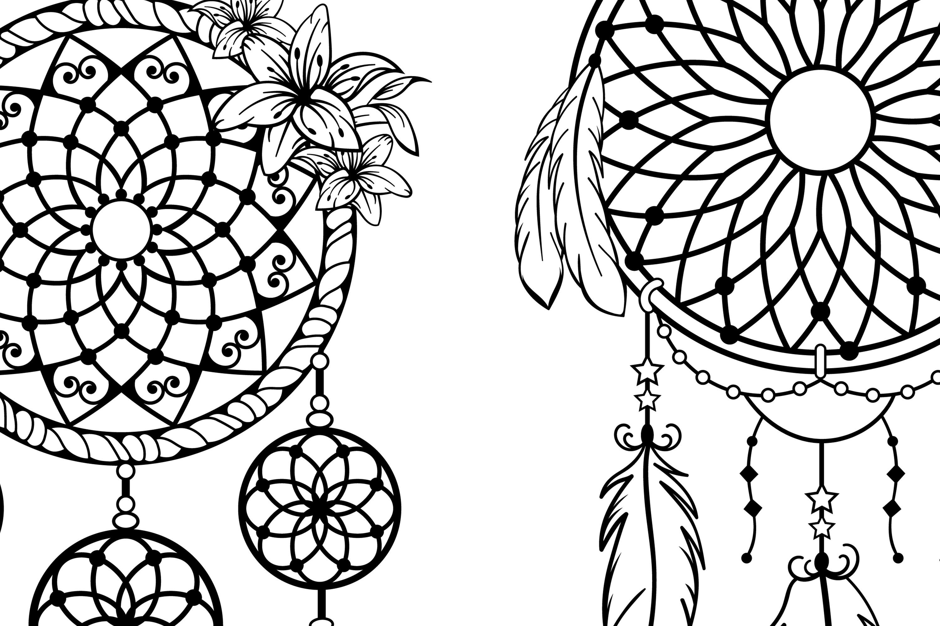 Dream Catchers svg cut files (181392) | Cut Files | Design Bundles