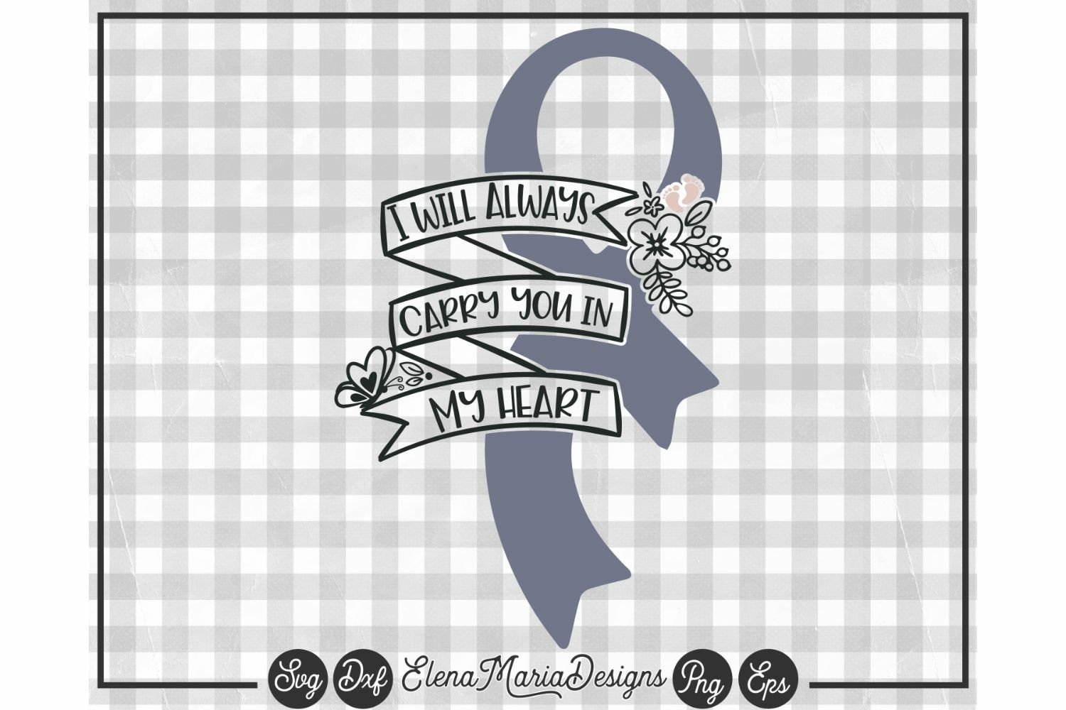 Miscarriage Infant Svg Awareness Ribbon Svg (276332) Cut Files