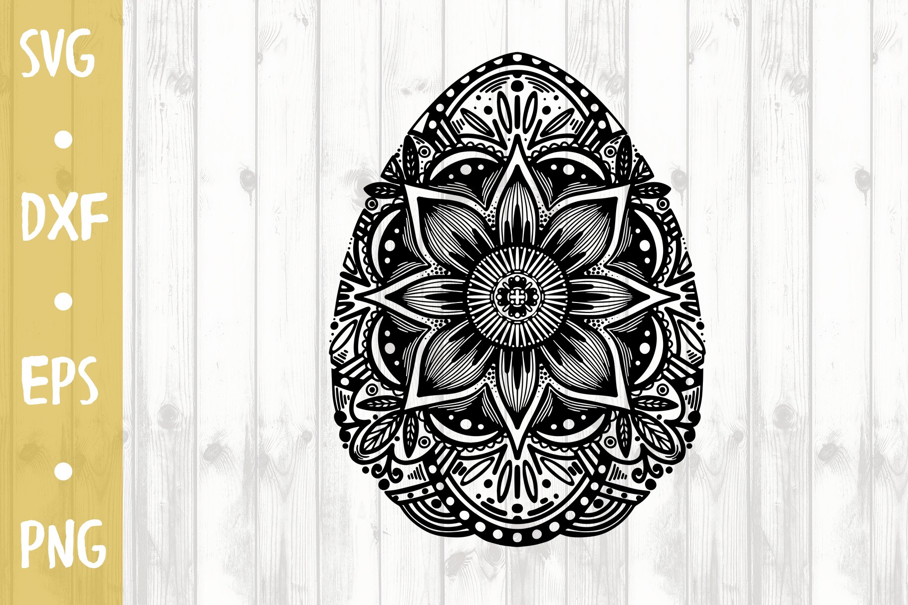 Mandala egg - SVG CUT FILE (443452) | Illustrations | Design Bundles
