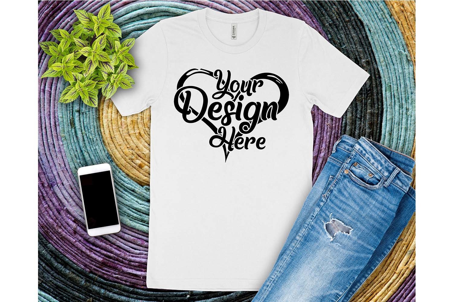 Download Bella Canvas 3001 Mockup Bundle T-Shirt Mock Ups 102 ...