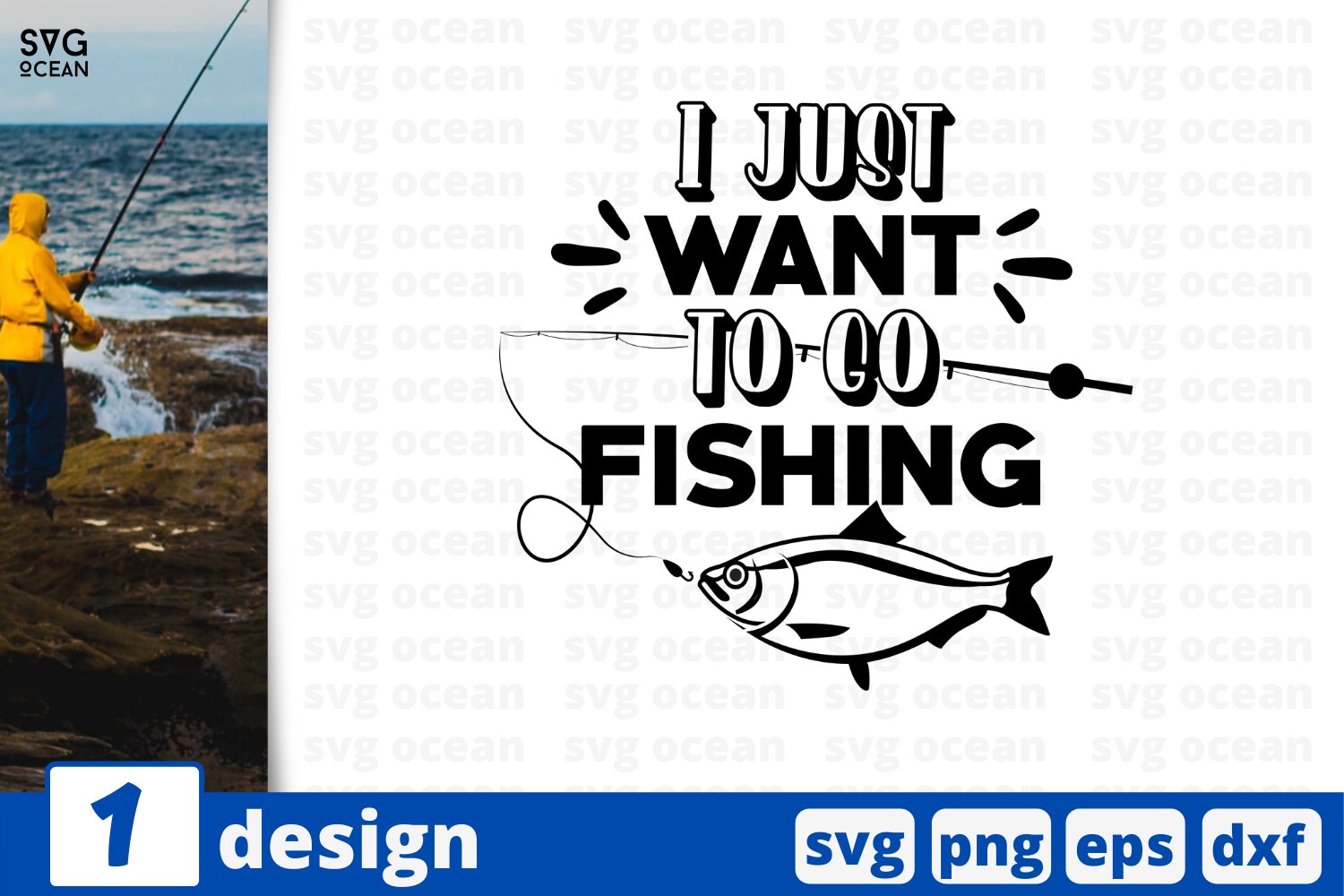 I just want to go fishing SVG cut file | Funny fishing quote (647099