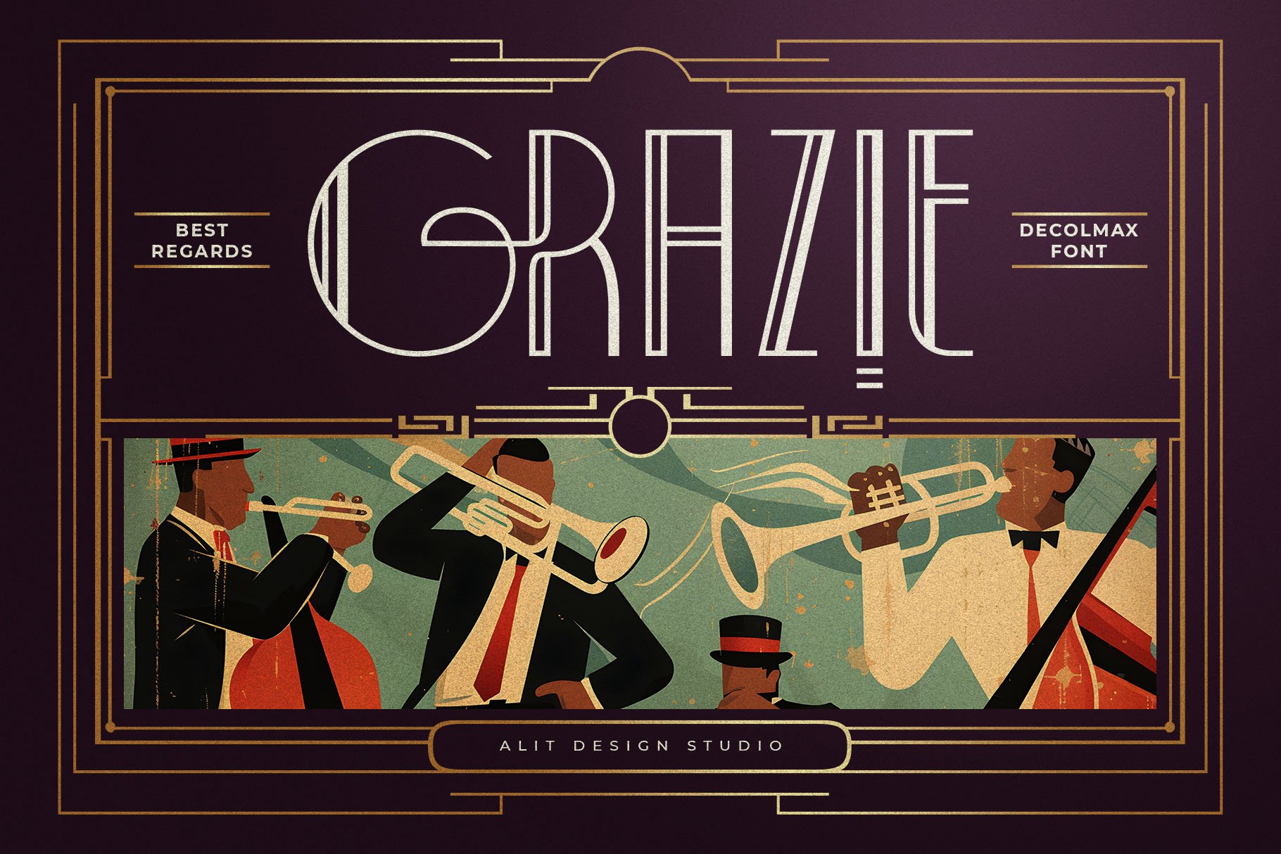 Decolmax Art Deco Typeface