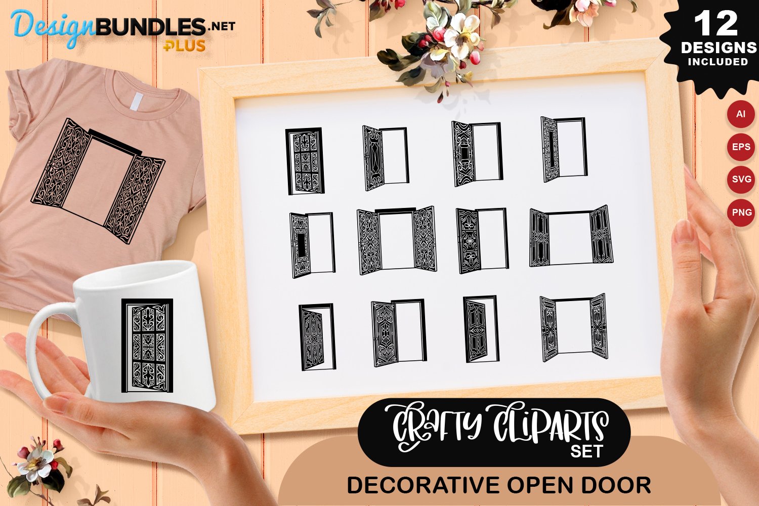 Door Open Clipart Design Bundles