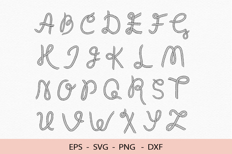 Work Ropes In Cursive Western Rope Cursive Font