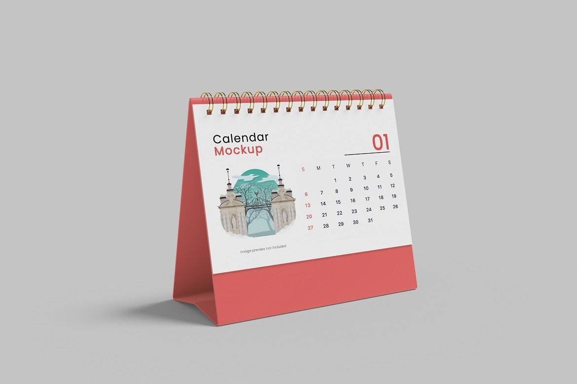 Realistic Desk Calendar Mockups PSD (1554241)