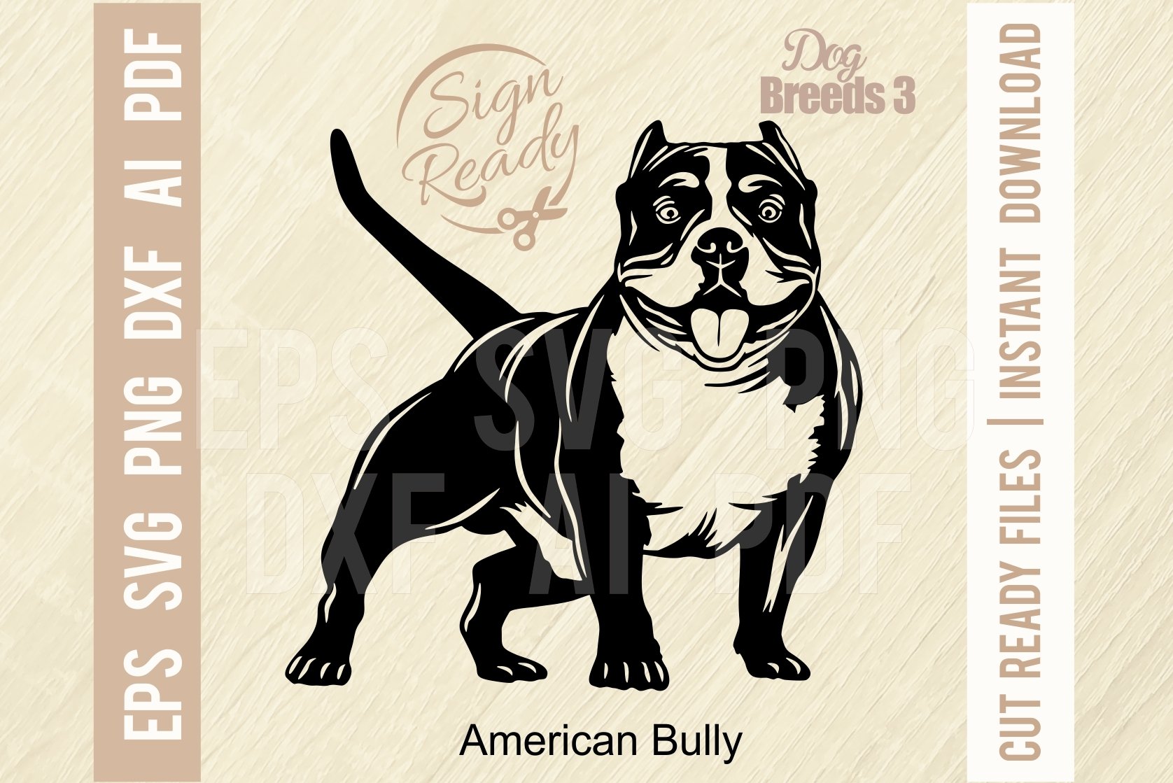 American Bully Logo Logo The Bully Kutta Bully Dog Big Rig Logo Decal
