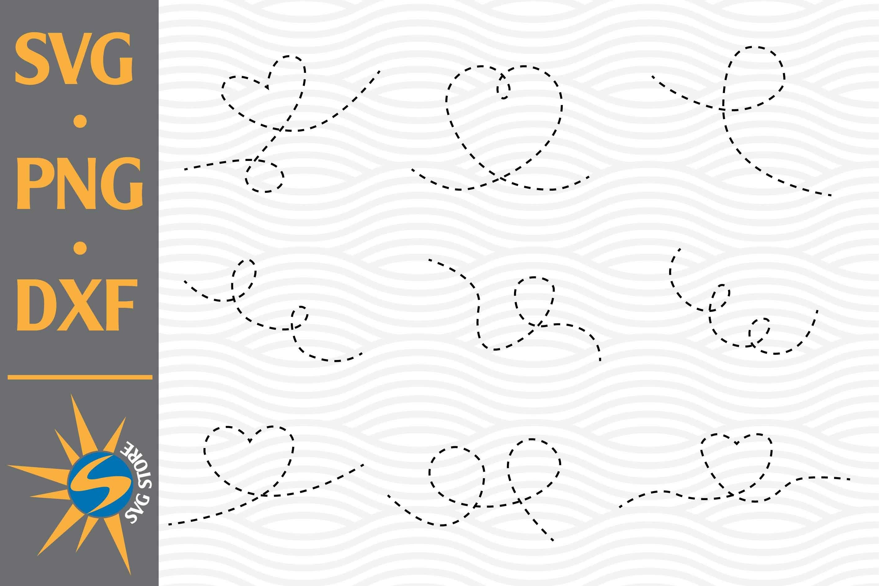 Dotted Line SVG, PNG, DXF Digital Files Include, image size:2835x1890