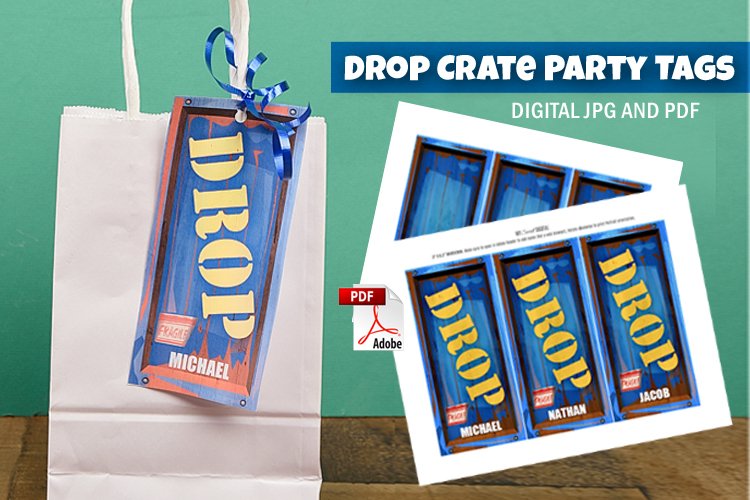 Video Gamer Supply Drop Box Birthday Tag video-gamer-supply-drop-box-birthday-tag