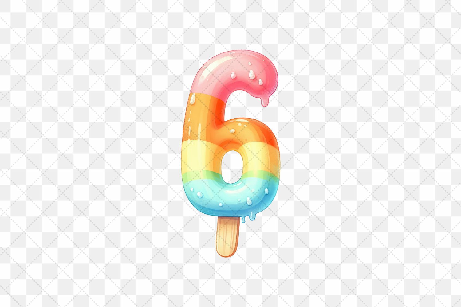 Ice cream Alphabet Number 6