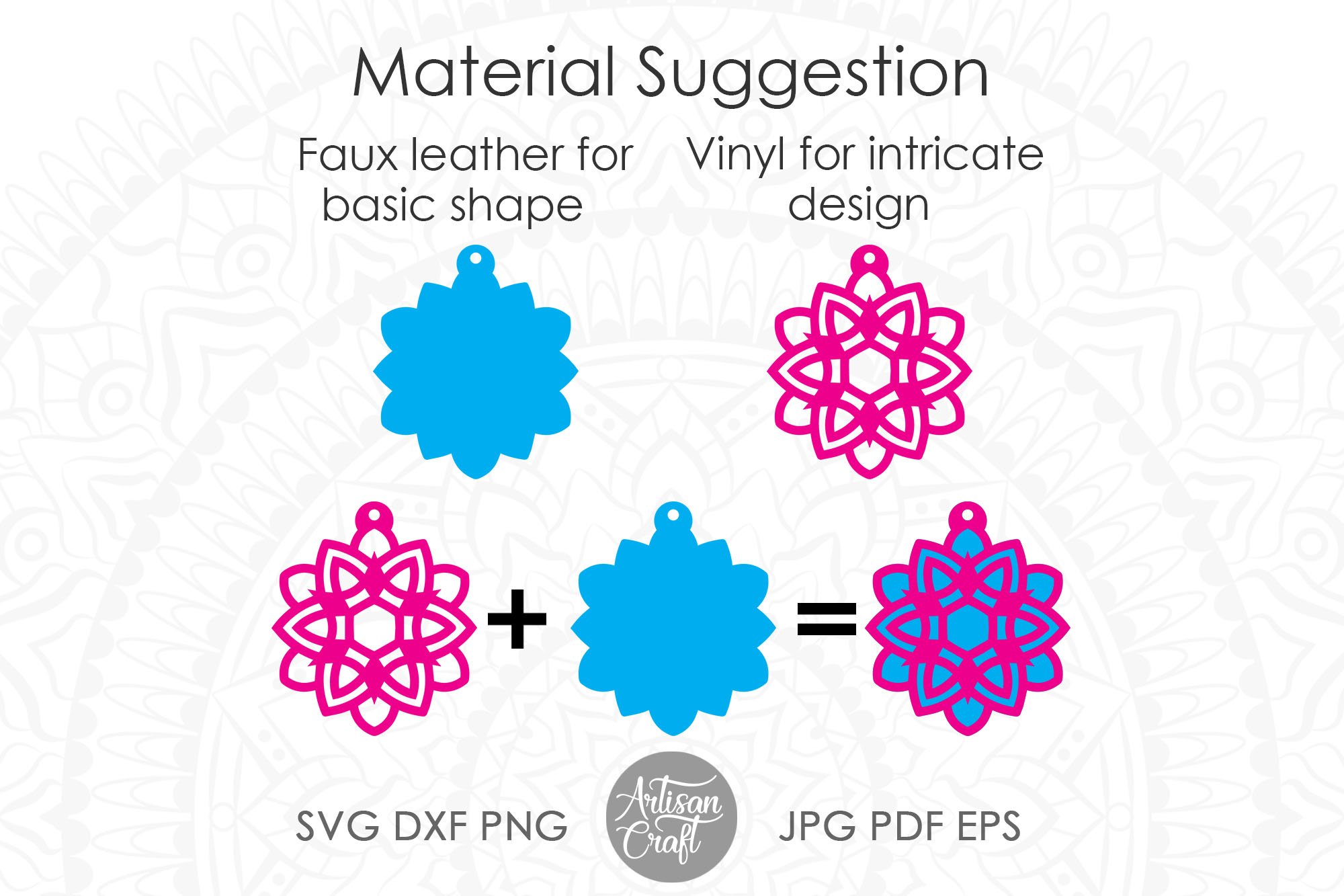 Download Earrings SVG, Mandala earring SVG, geometric earrings ...