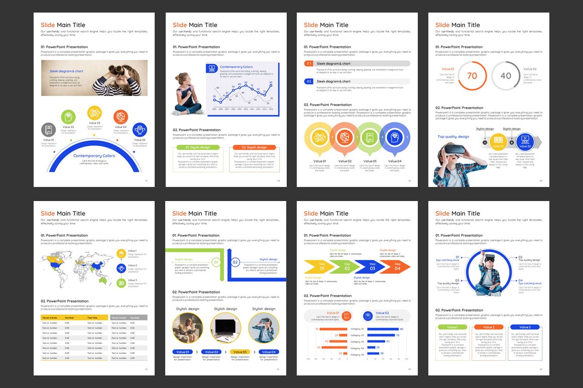 Learning Module Vertical Powerpoint Template VR Education PPT Template Vertical (784257) | Powerpoint | Design Bundles