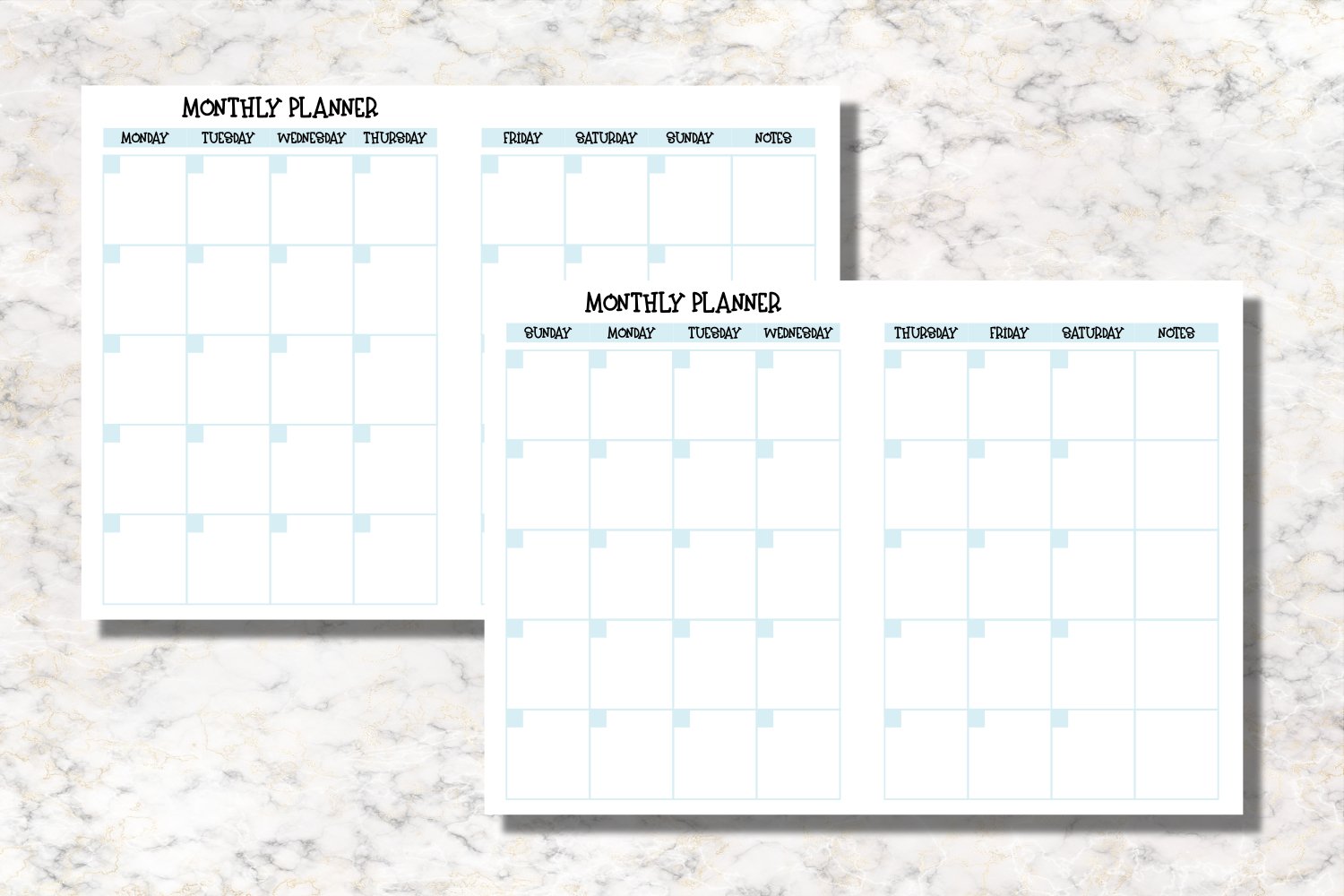 Nautica B6 Size Notebook Inserts Planner