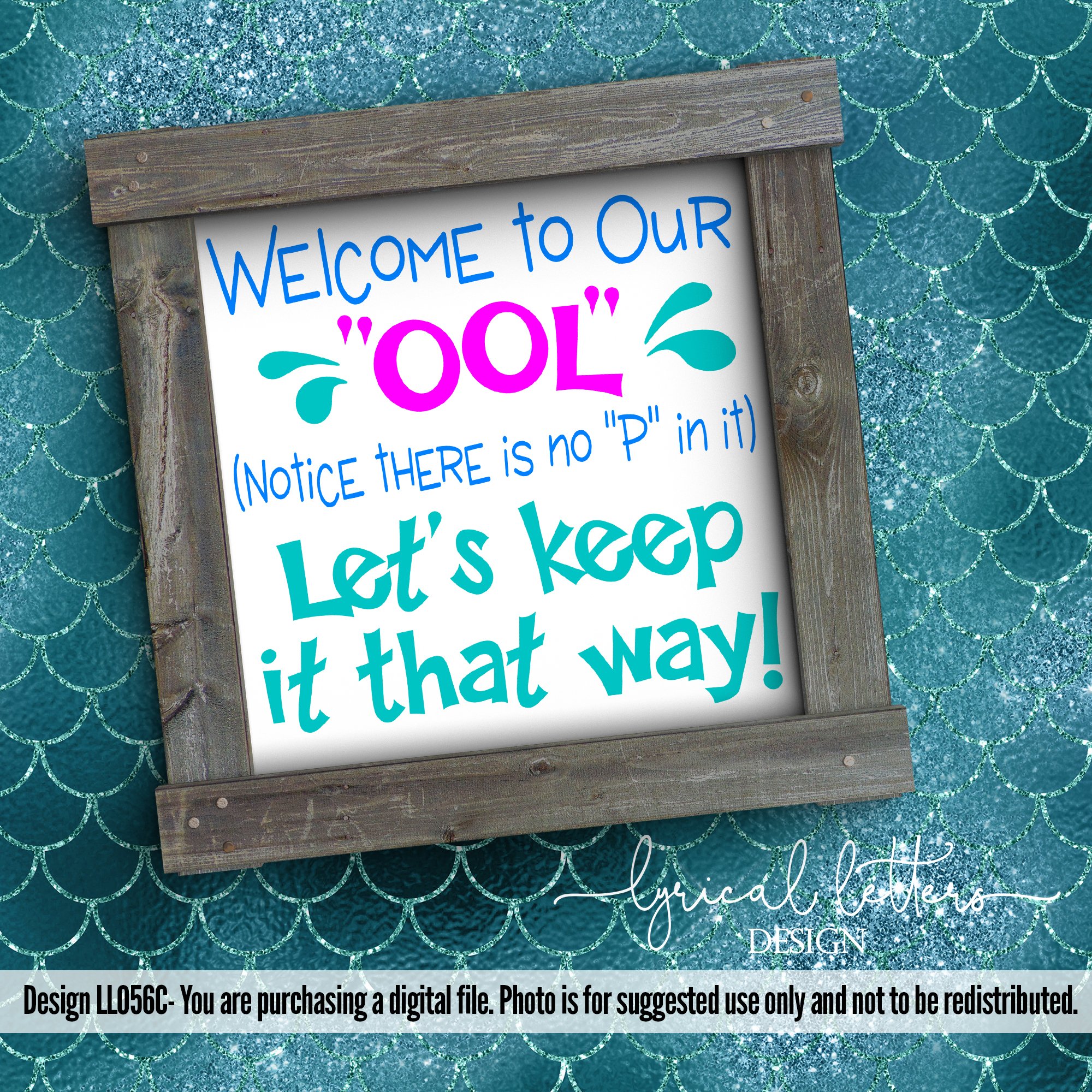 to Our OOL Pool Sign SVG DXF Cut File LL056C (88961) Cut