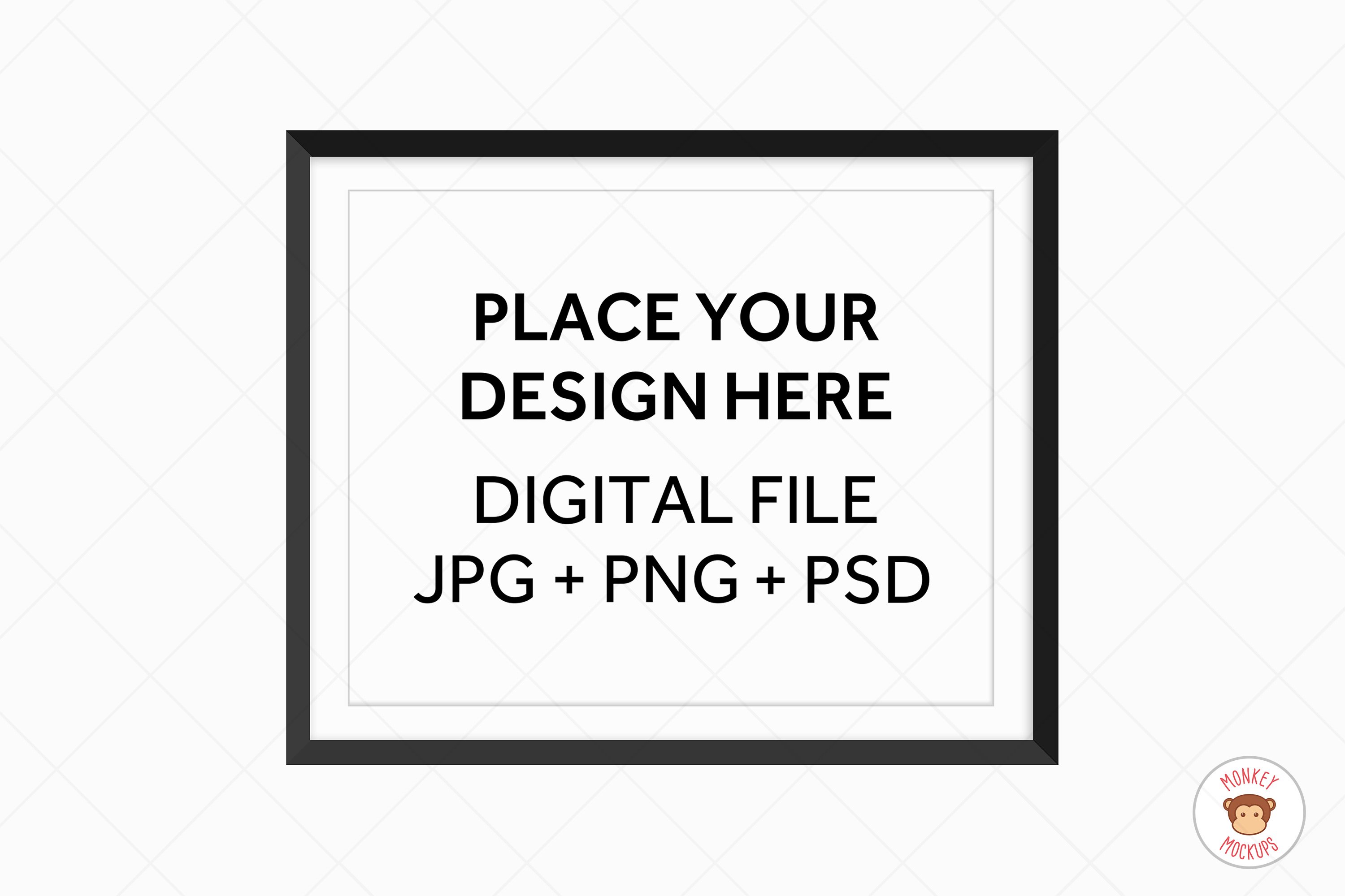 Download Black Frame Mockup Poster Mockup For Wall Art Digital Frame 701659 Household Design Bundles PSD Mockup Templates