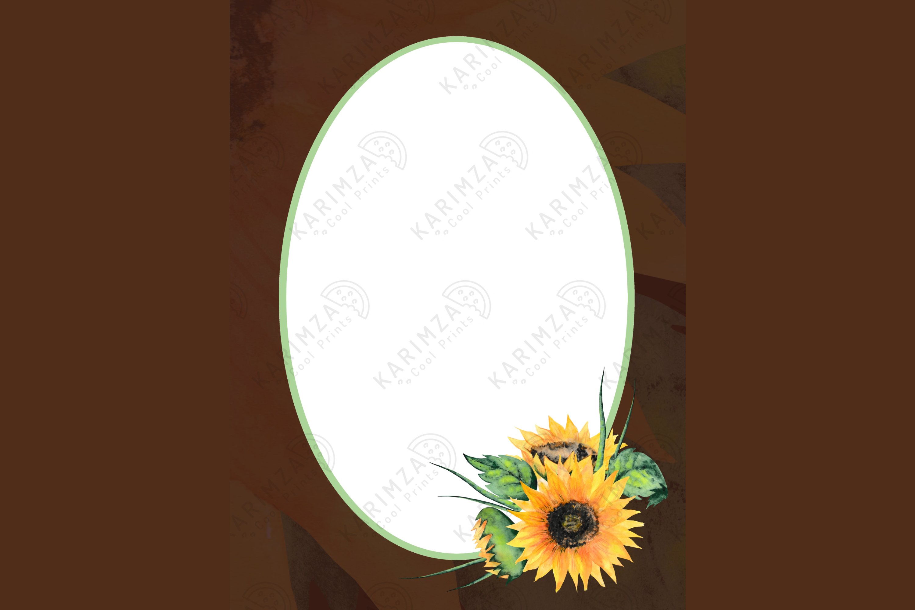 SUNFLOWER FRAME CLIPART, 7 Png Floral Frames (710827) | Patterns