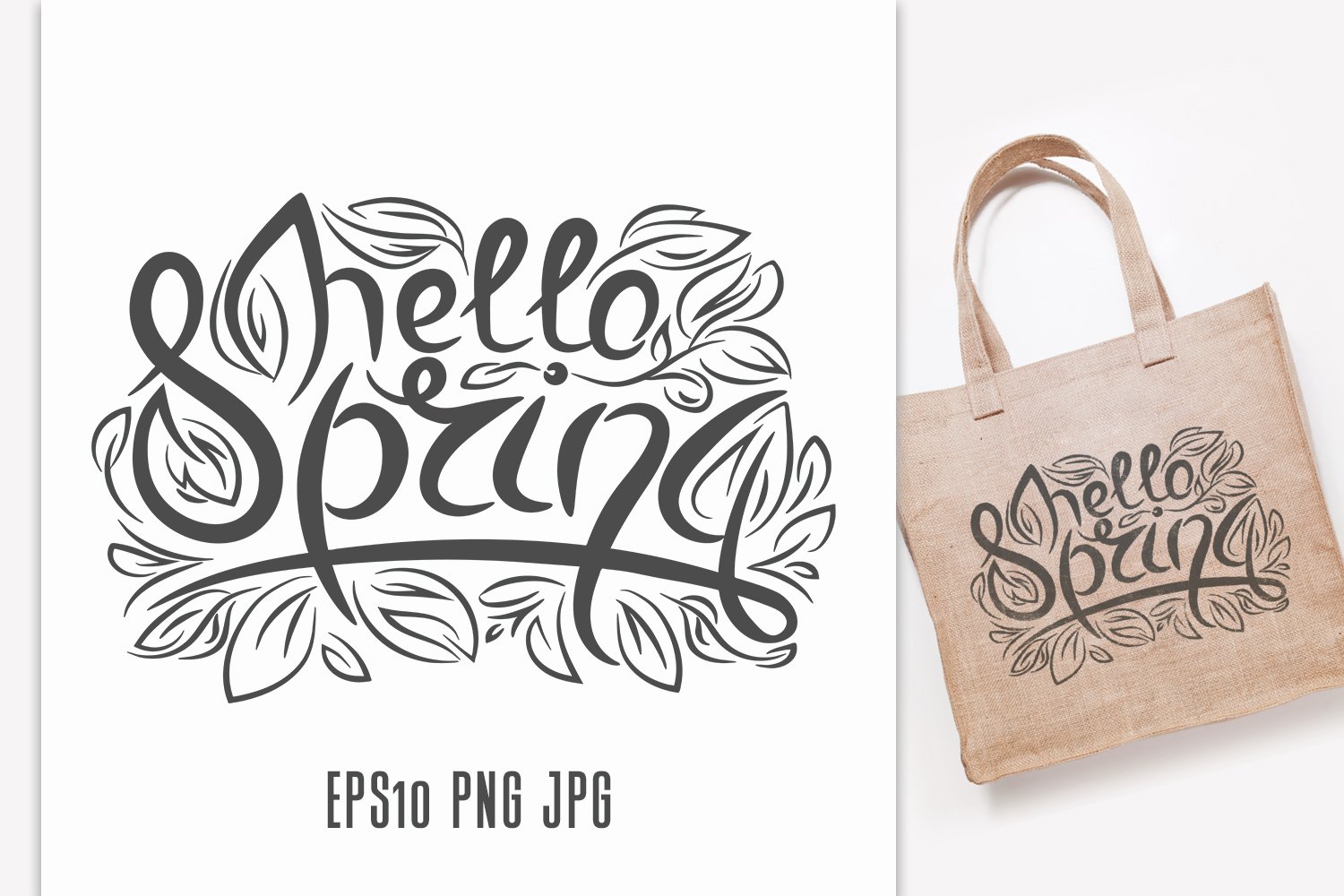 Download Hello Spring Quote 667159 Logos Design Bundles