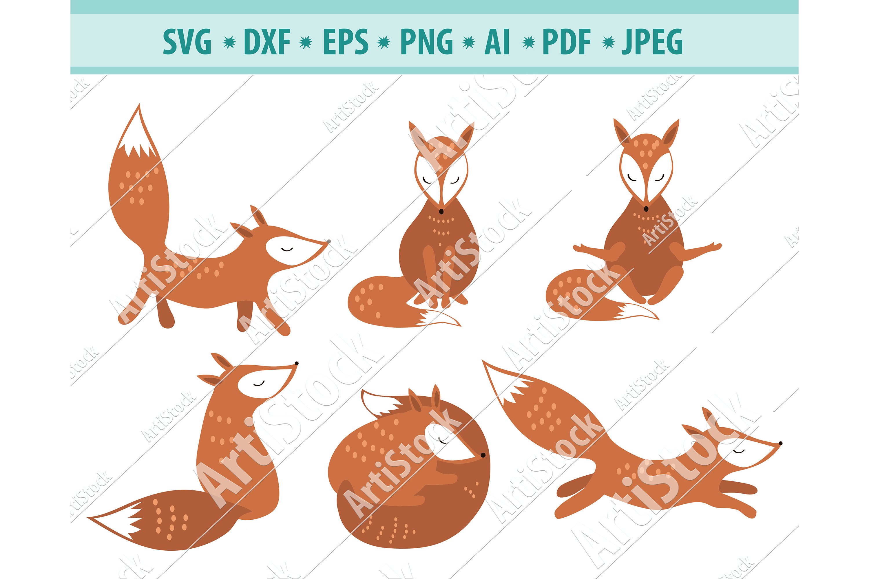 Pdf Fox Cut Files Wildlife Svg Fox Png Fox Svg Eps Fox Clipart Fox