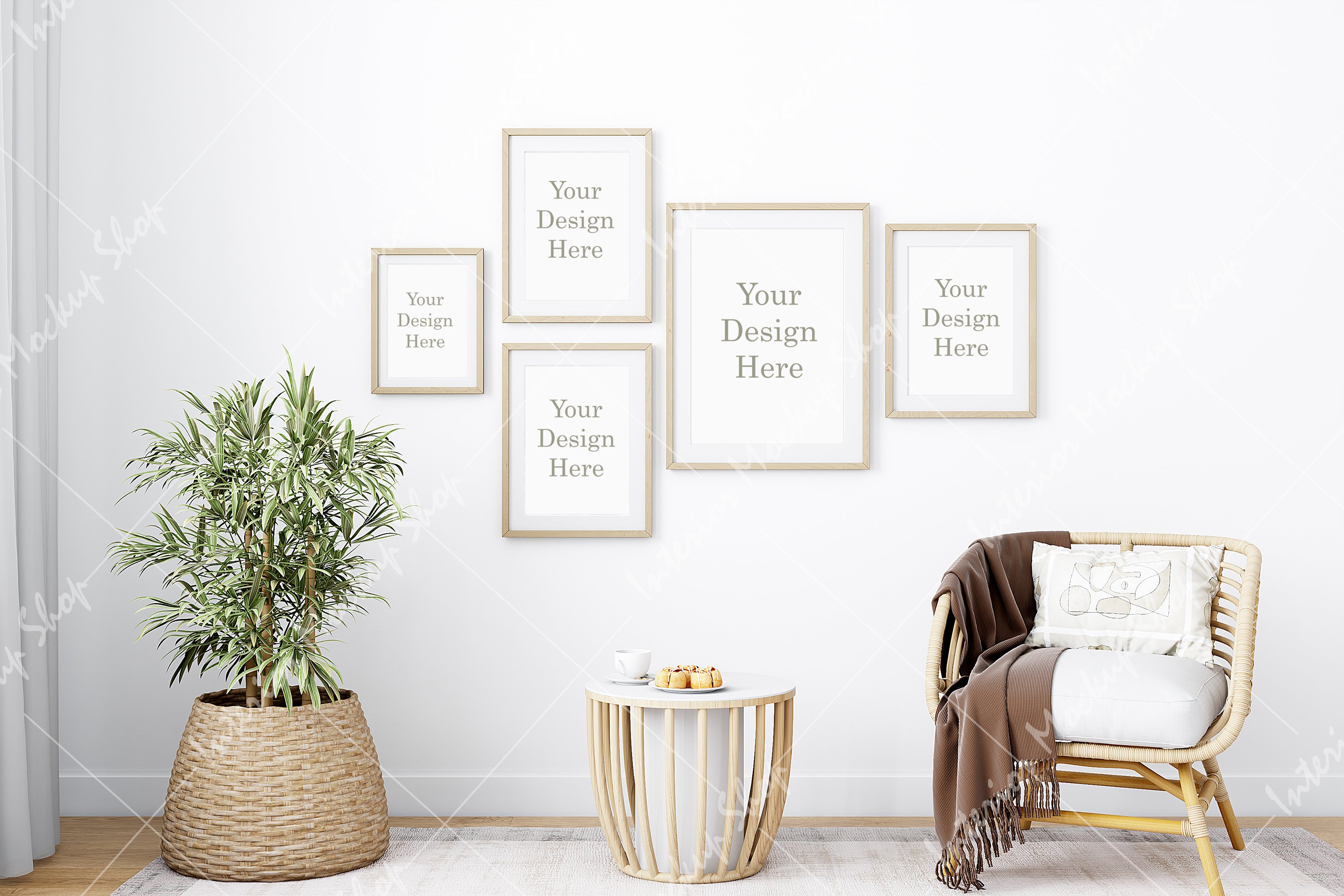 Frame mockup A4, Poster Mockup, Mockup in interior (1182464) | Craft
