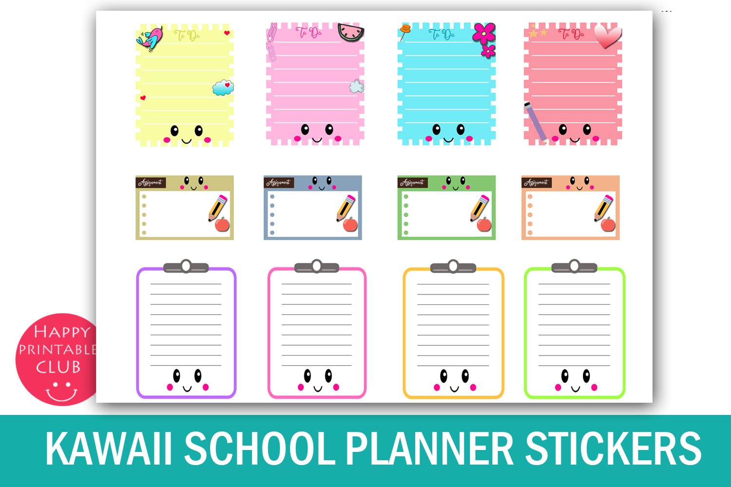 kawaii school planner stickers school planner stickers 142191