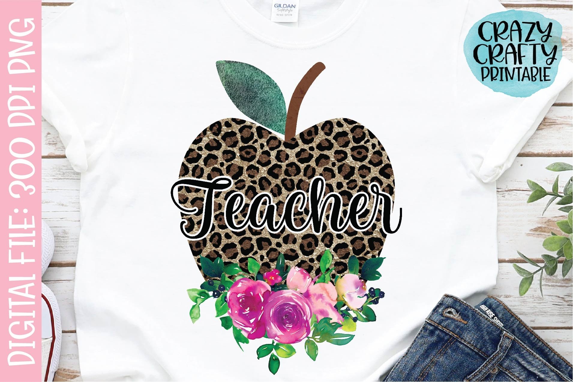 cheetah print teacher shirt