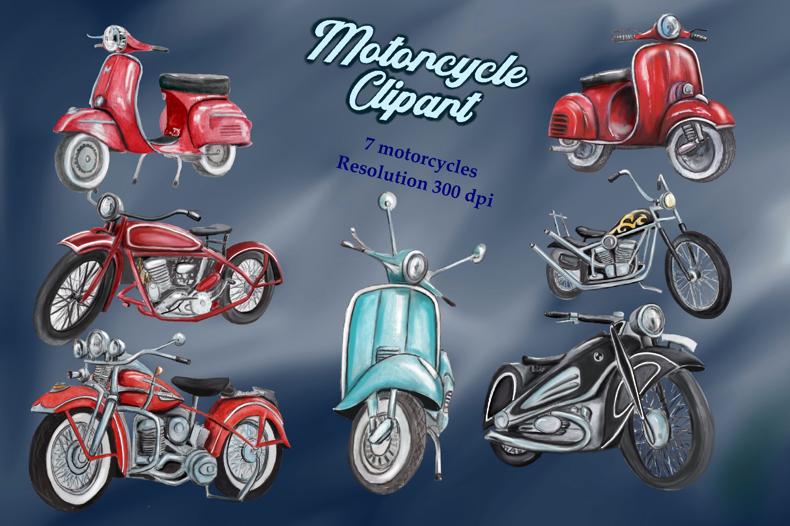 Motorcycle Clipart Pictures