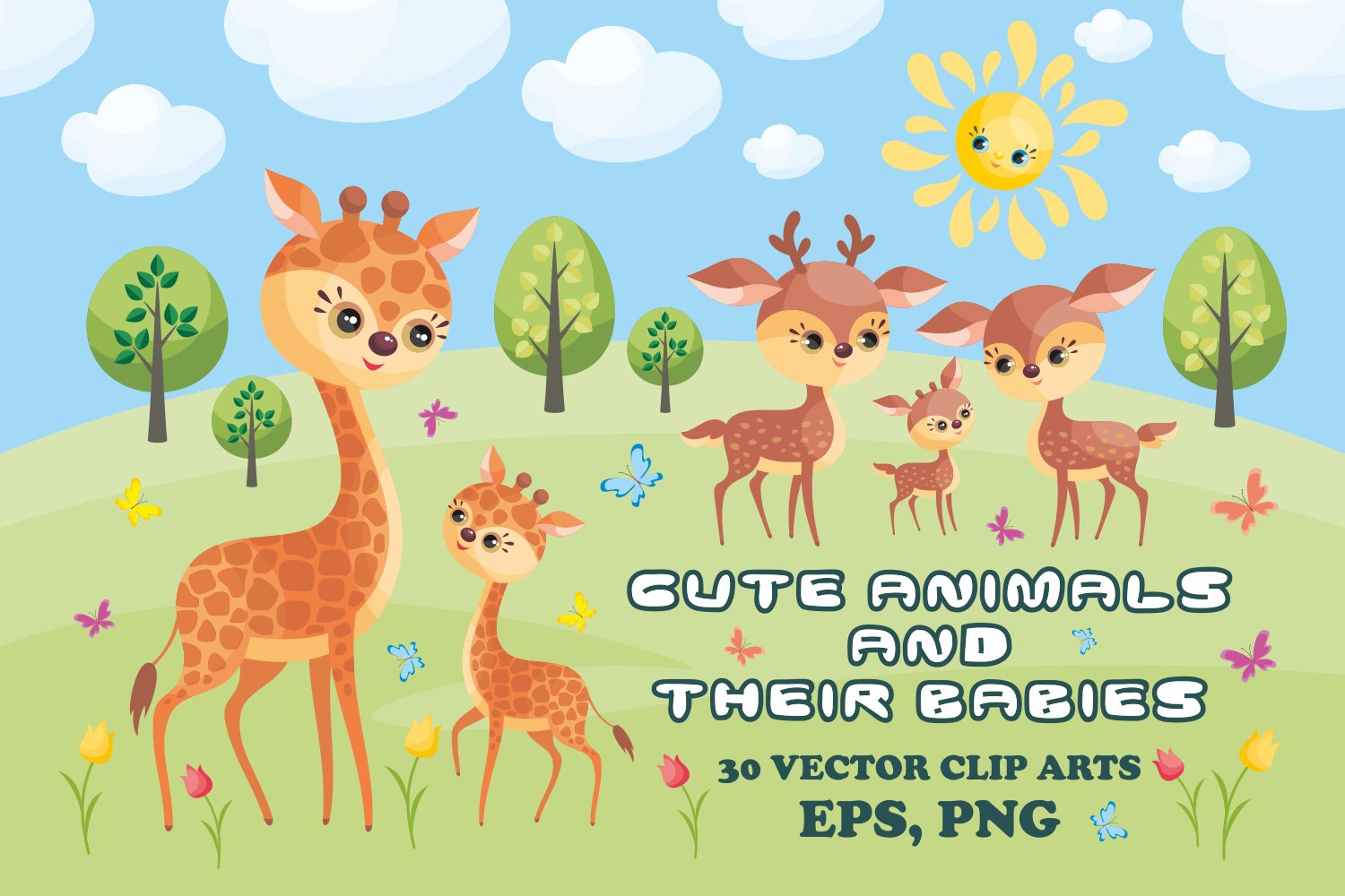 The Very Cute Graphics Bundle (218688) | Illustrations | Design Bundles