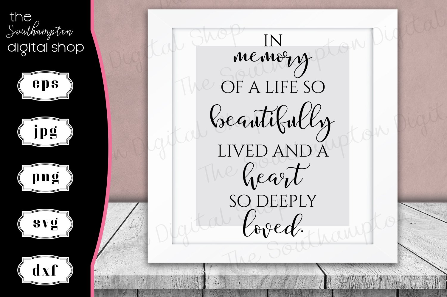 Download In Memory Quote 193333 Svgs Design Bundles