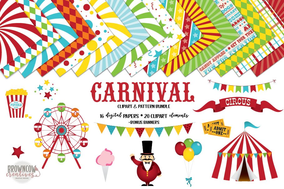 Carnival Themed Clip Art