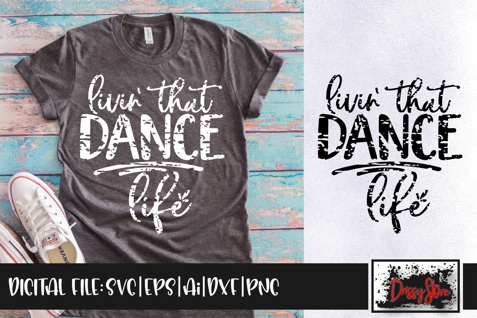 Livin That Dance Life Grunge Svg Dxf Ai Eps Png 923241 Cut Files Design Bundles