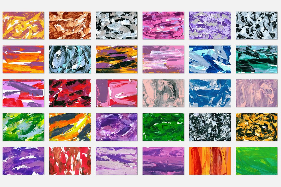 Palette Knife Paint Textures 2 (1132571) Textures Design Bundles
