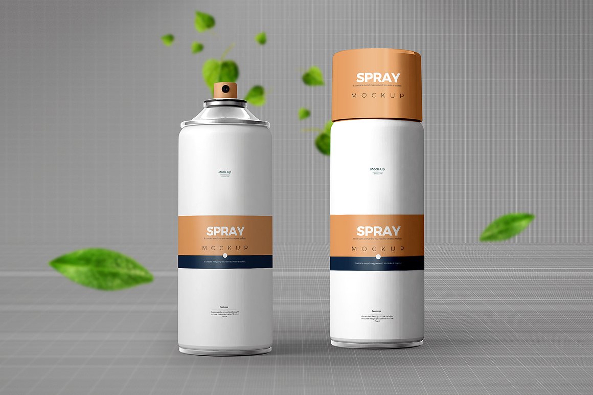 Download Spray Can Mock-up (568939) | Products | Design Bundles