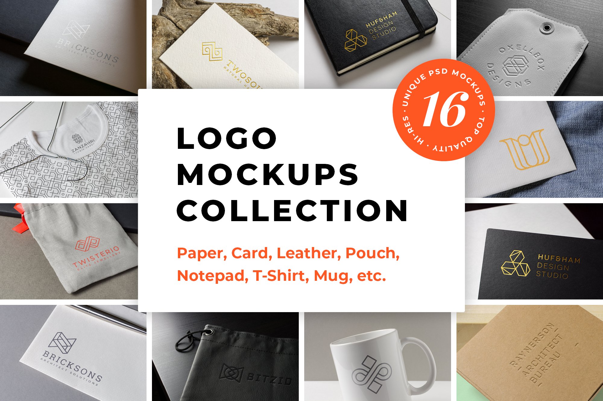 Download Logo Mockups Collection Vol 1 105648 Mock Ups Design Bundles Yellowimages Mockups