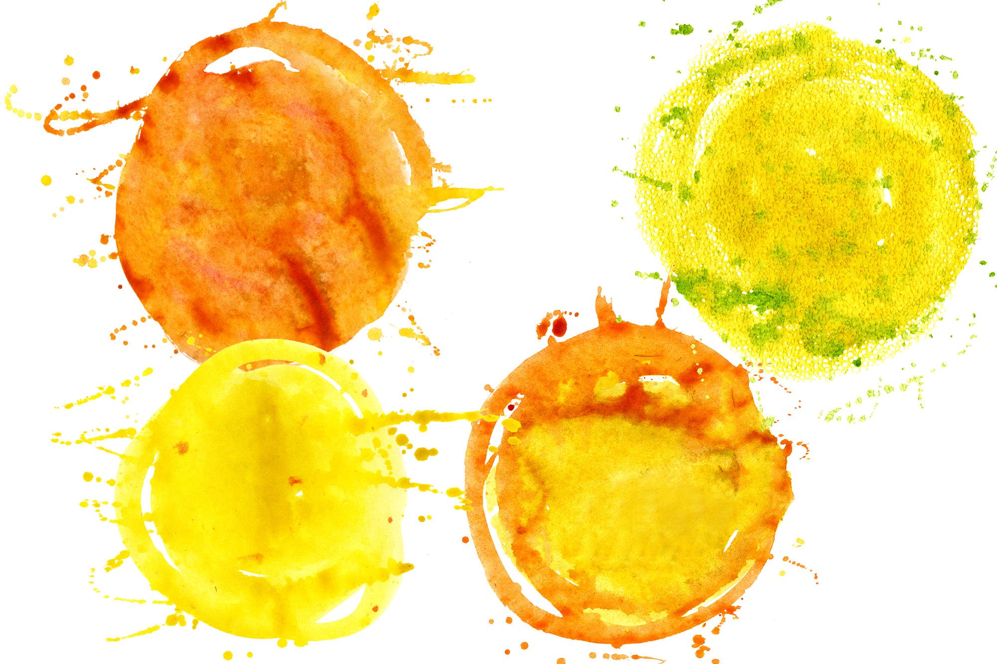 Watercolor round brush strokes (563417) Backgrounds Design Bundles