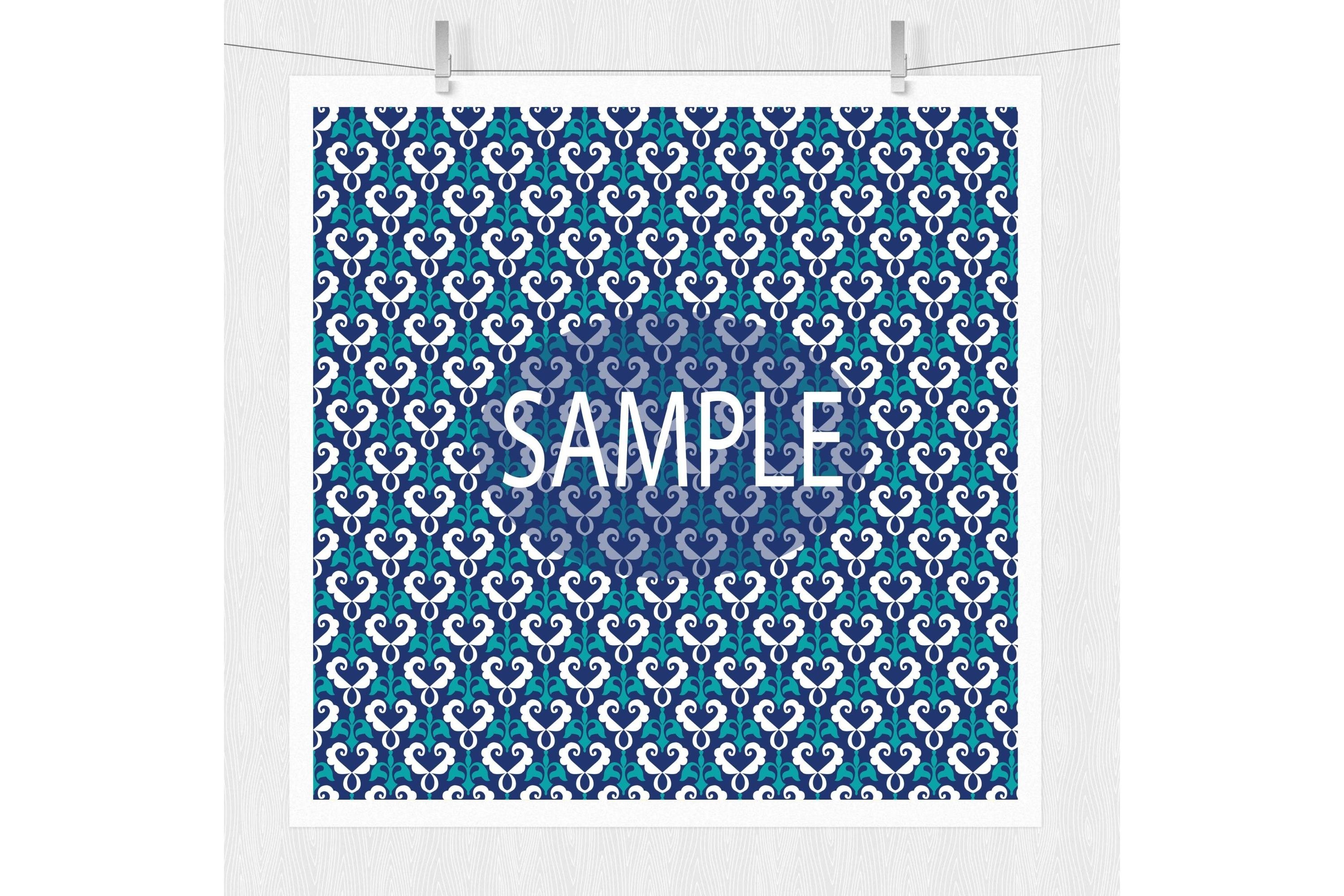 Lime Green and Navy Blue Digital Paper (13046) Backgrounds Design