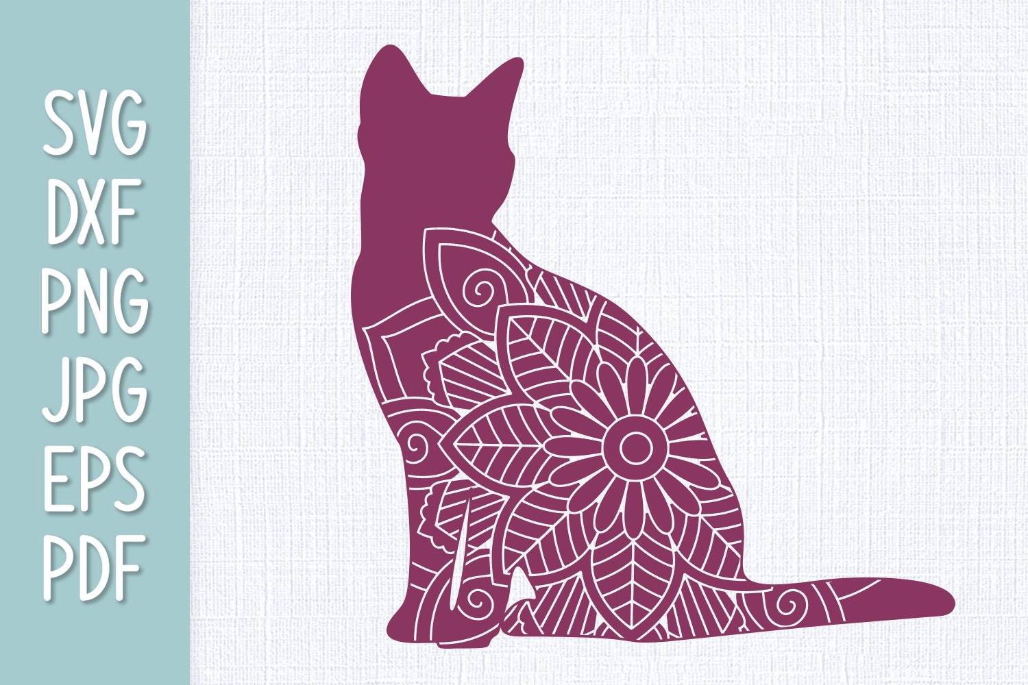 Cat Mandala SVG