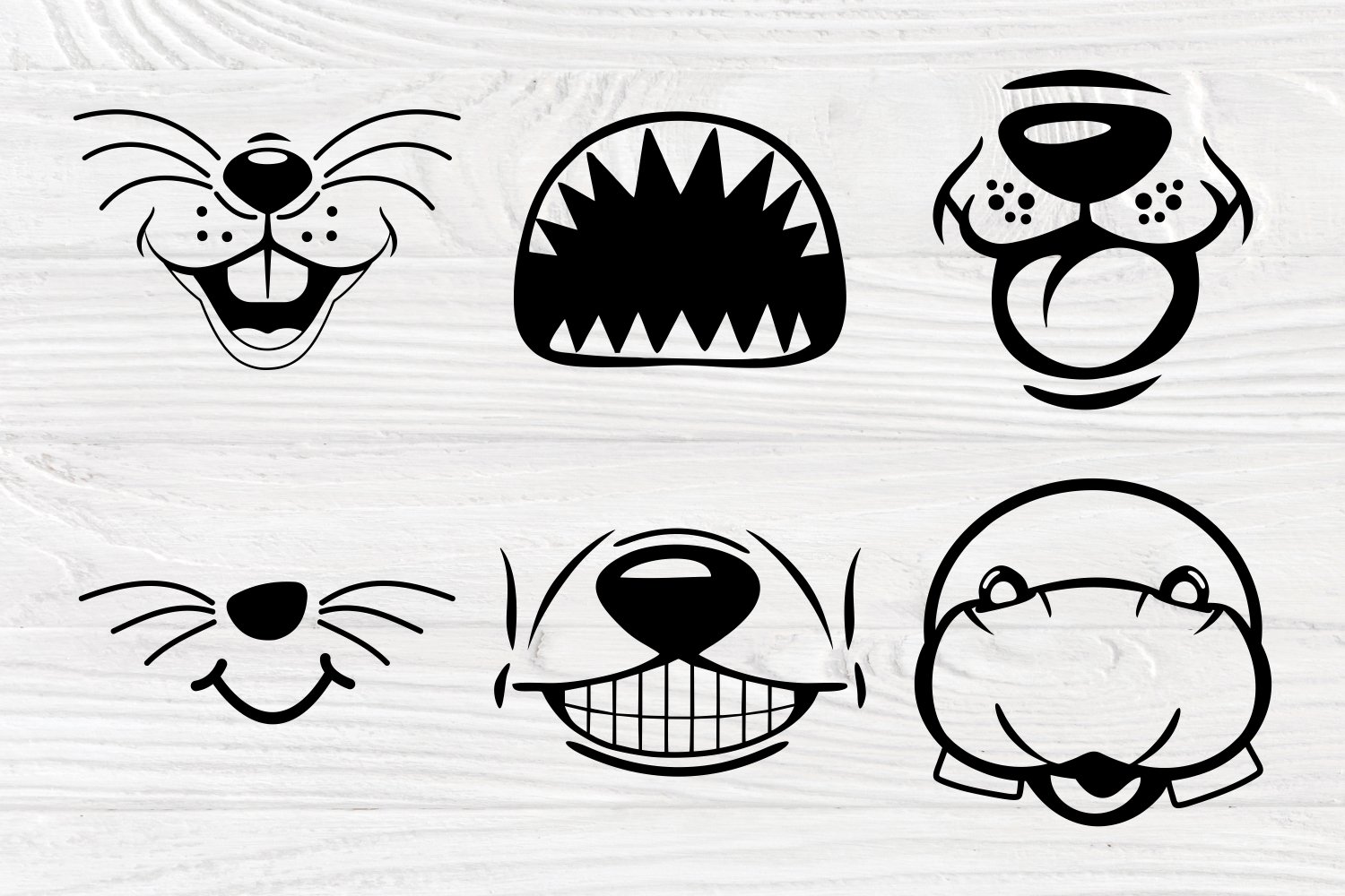 Download Kids Face Masks Svg Bundle Funny Animal Face Mask Svg 880040 Cut Files Design Bundles
